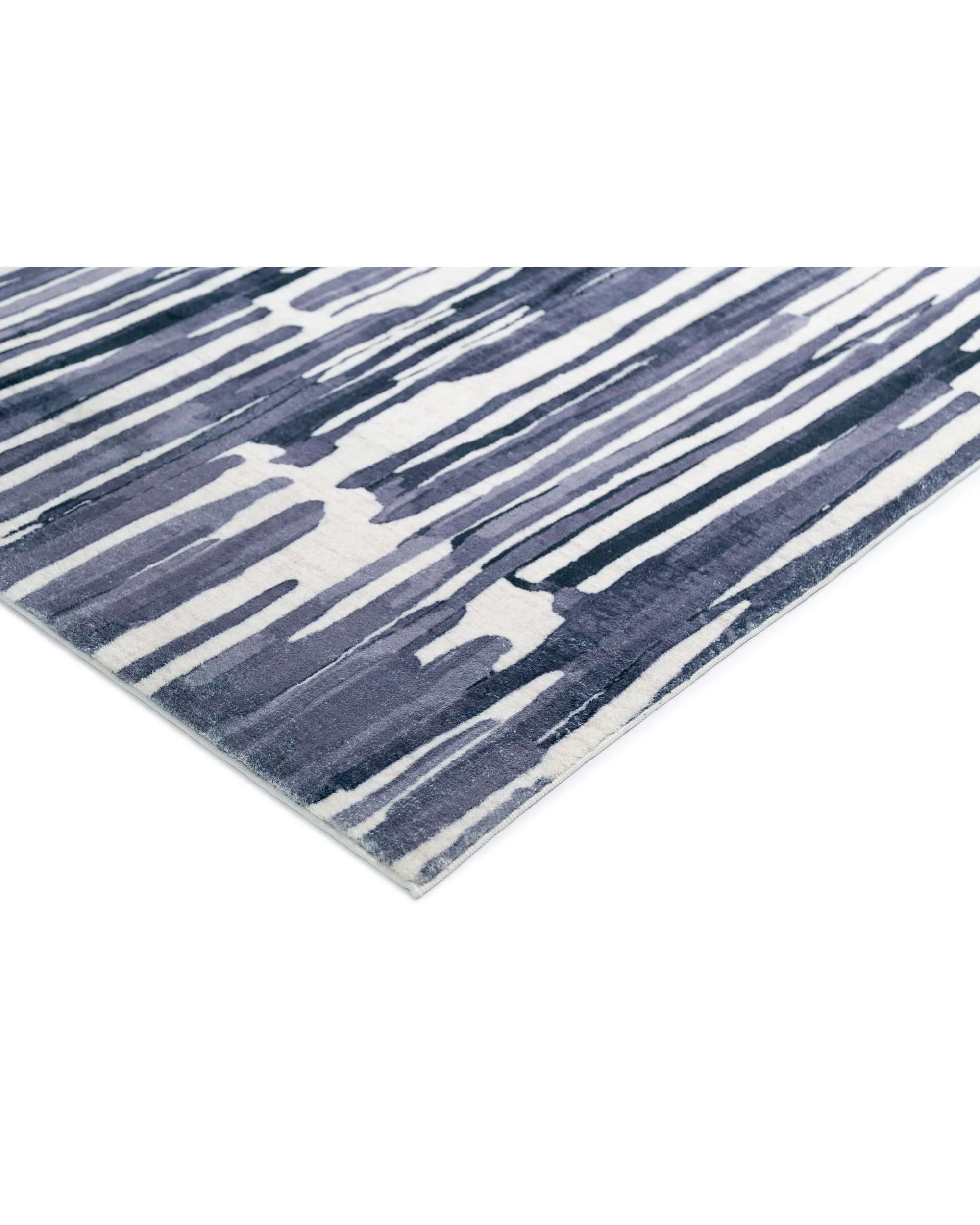 4 Loopsie Riya Striped Washable Rug - Grey, 4 of 6