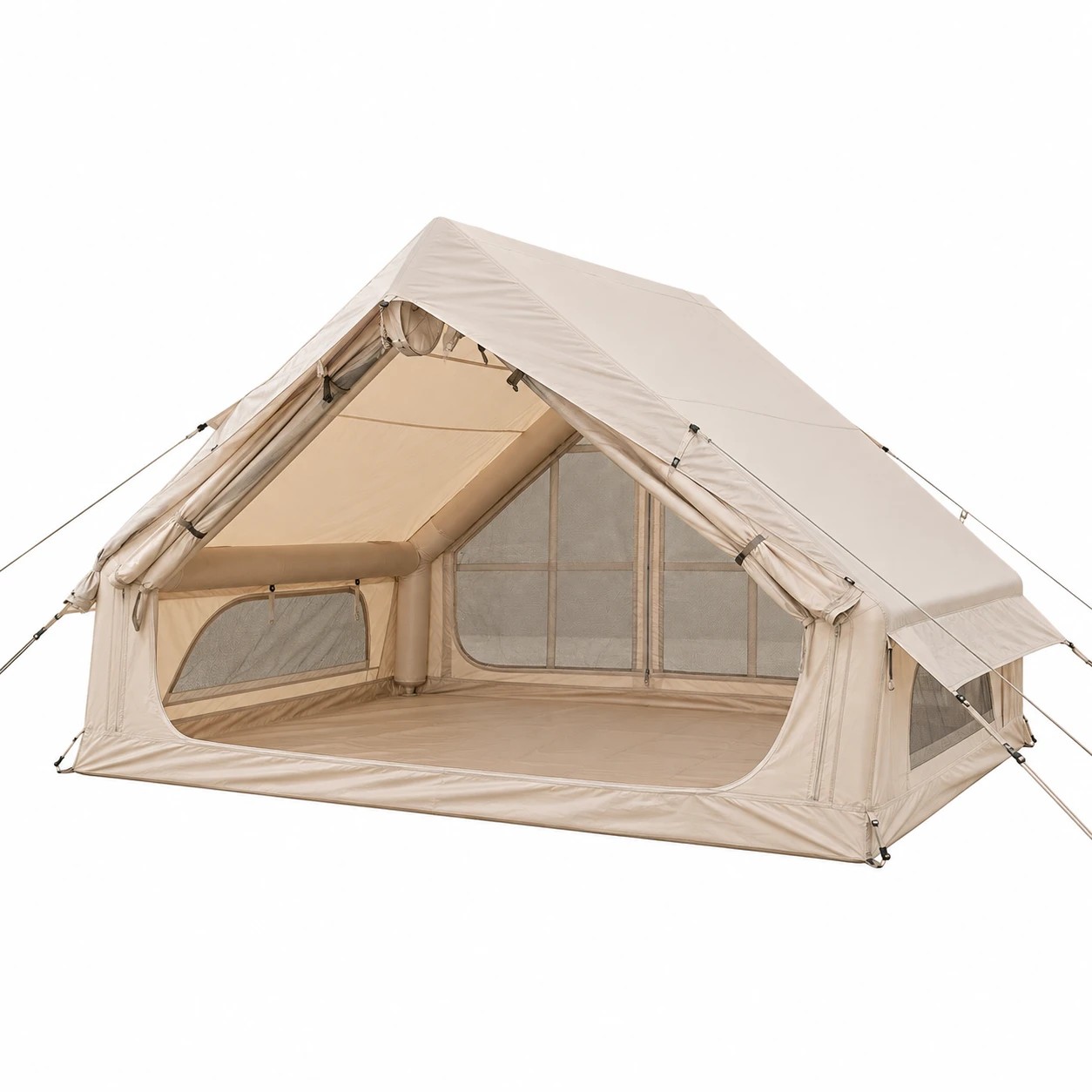 10 Weisshorn Inflatable A-Frame Camping Tent Large Outdoor Glamping - Beige, 10 of 10