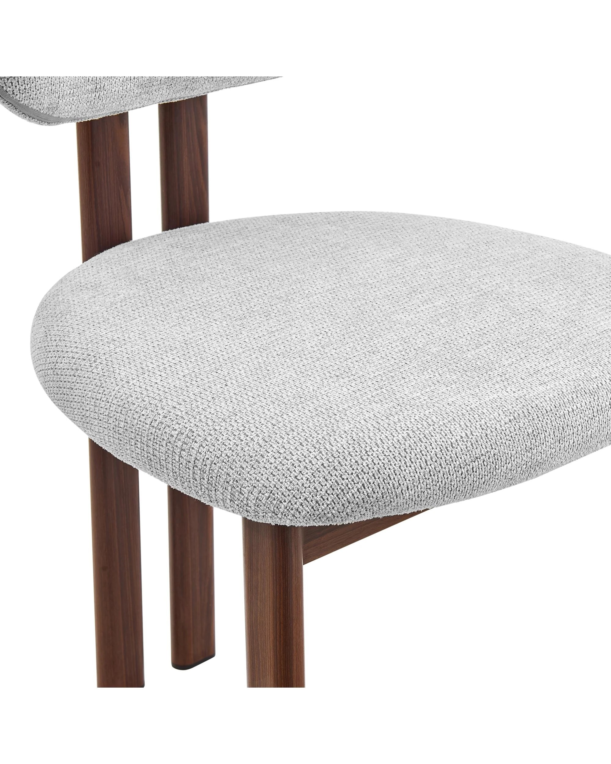 8 Kodu Hilda Dining Chairs Pair Set of Two - Grey, 8 of 10