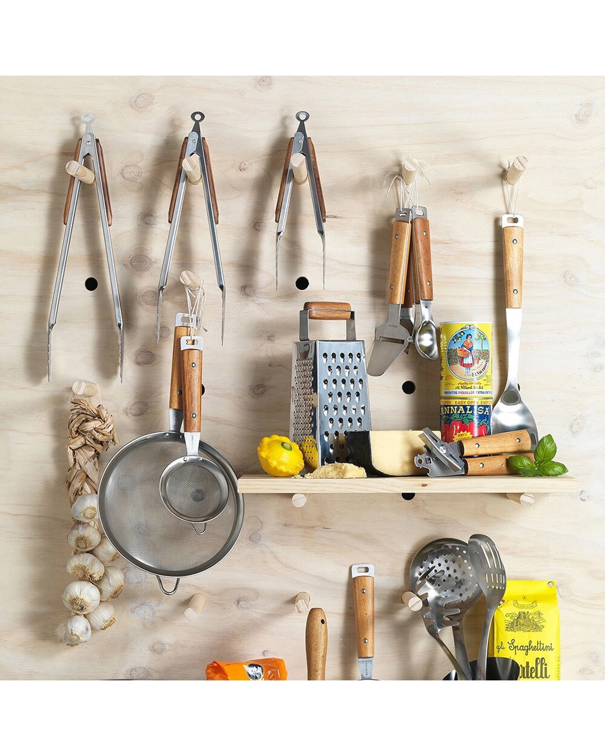 3 Ecology Provisions Slotted Turner and 23cm Tongs Combo - Multi, 3 of 3