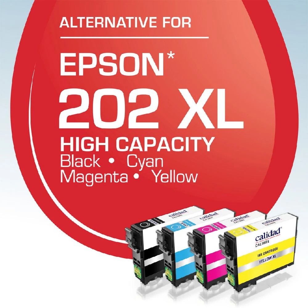 2 Calidad Epson Alternative 202XL Ink Cartridges 4 Pack, 2 of 7