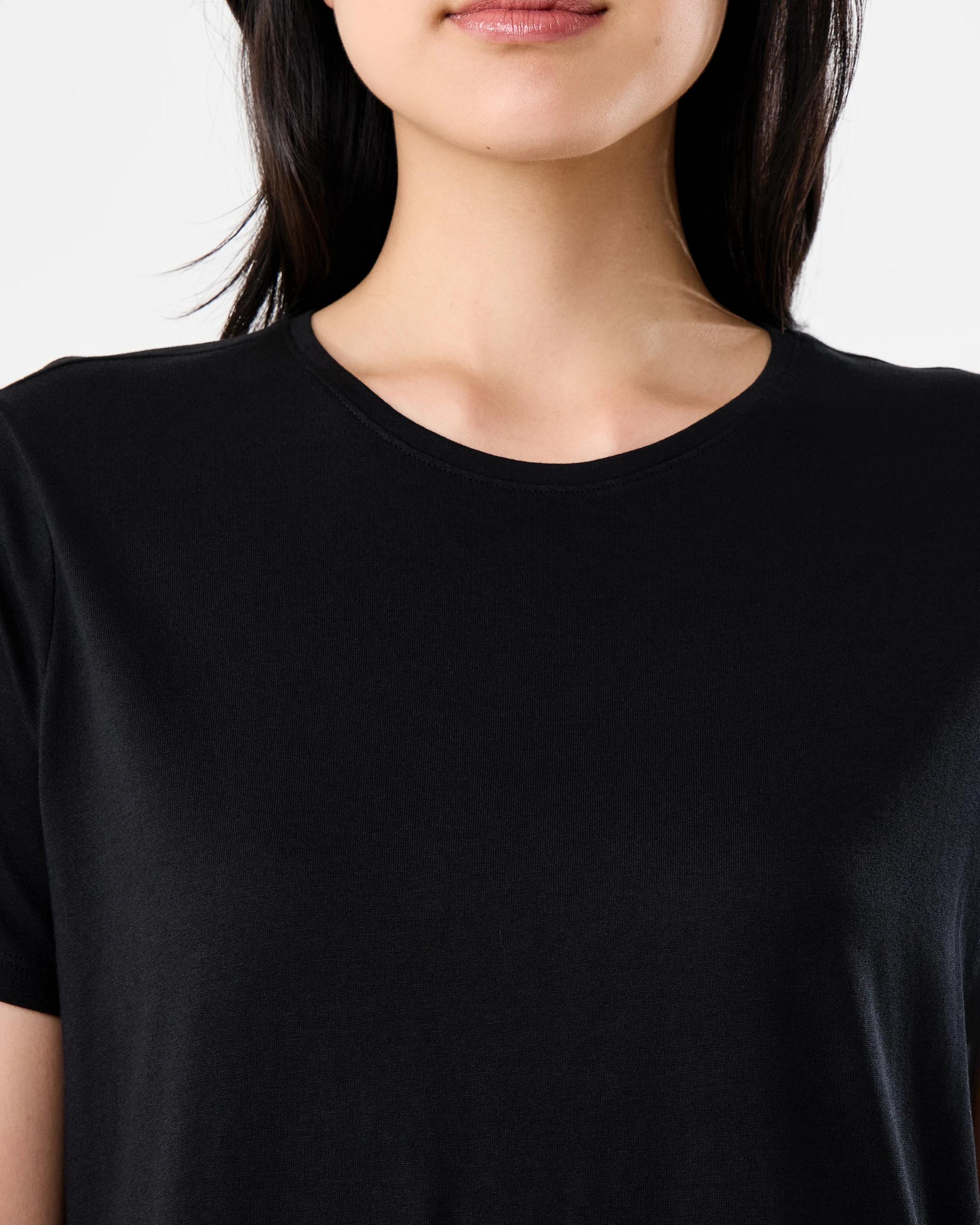 5 Short Sleeve Basic T-shirt Black, 5 of 5