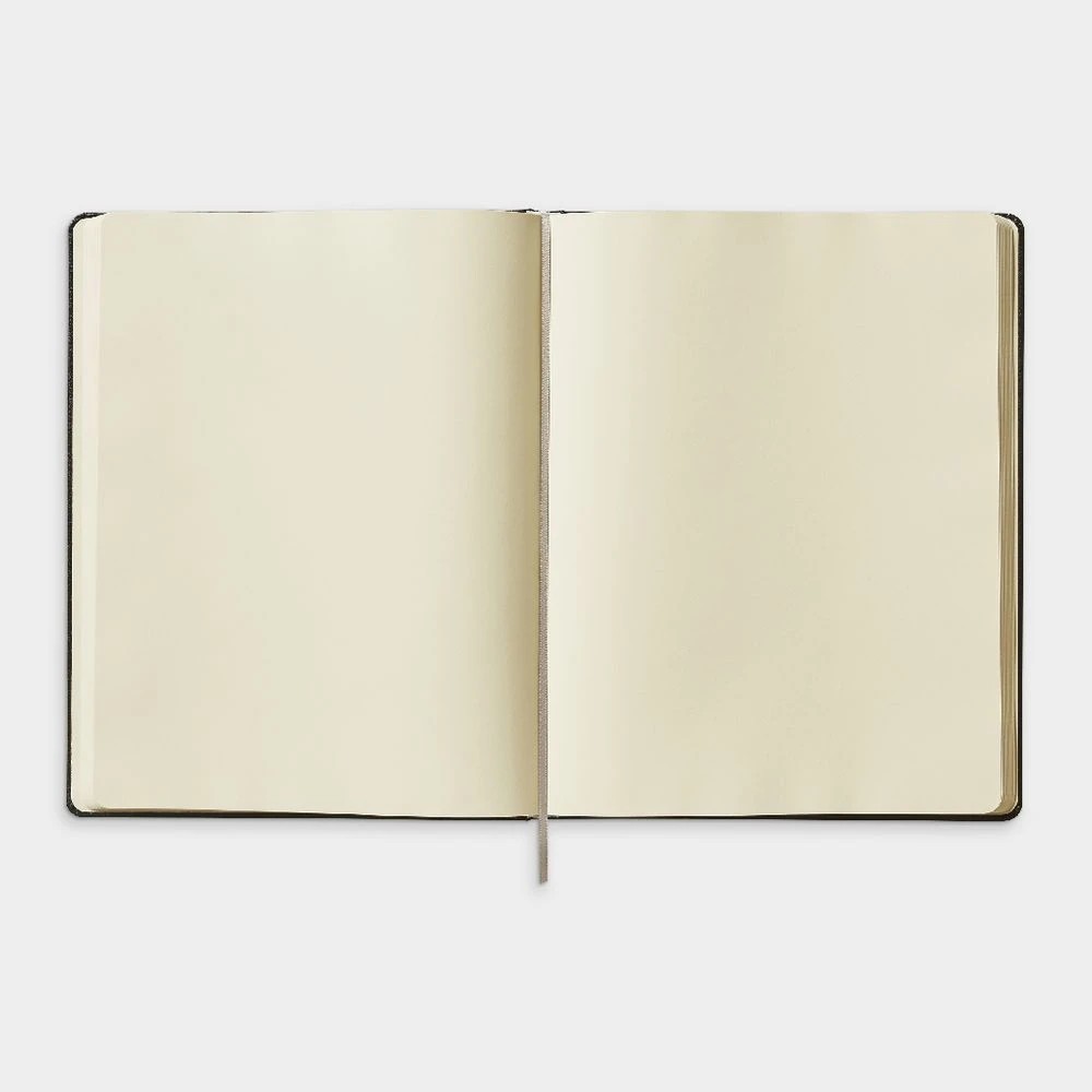 2 J.Burrows Large Journal Plain 240 Page Black, 2 of 4