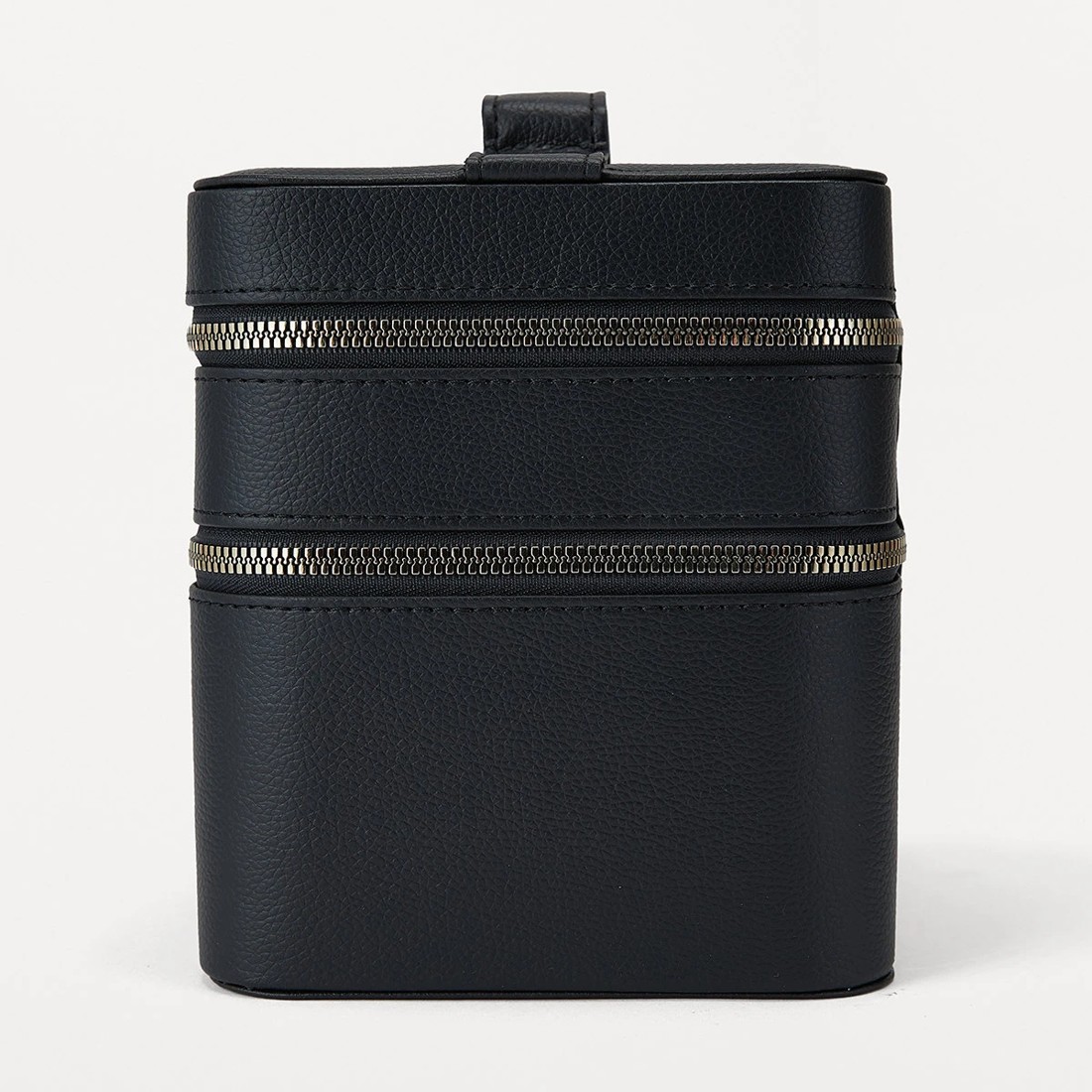 4 Double Tier Beauty Case - Black, 4 of 10