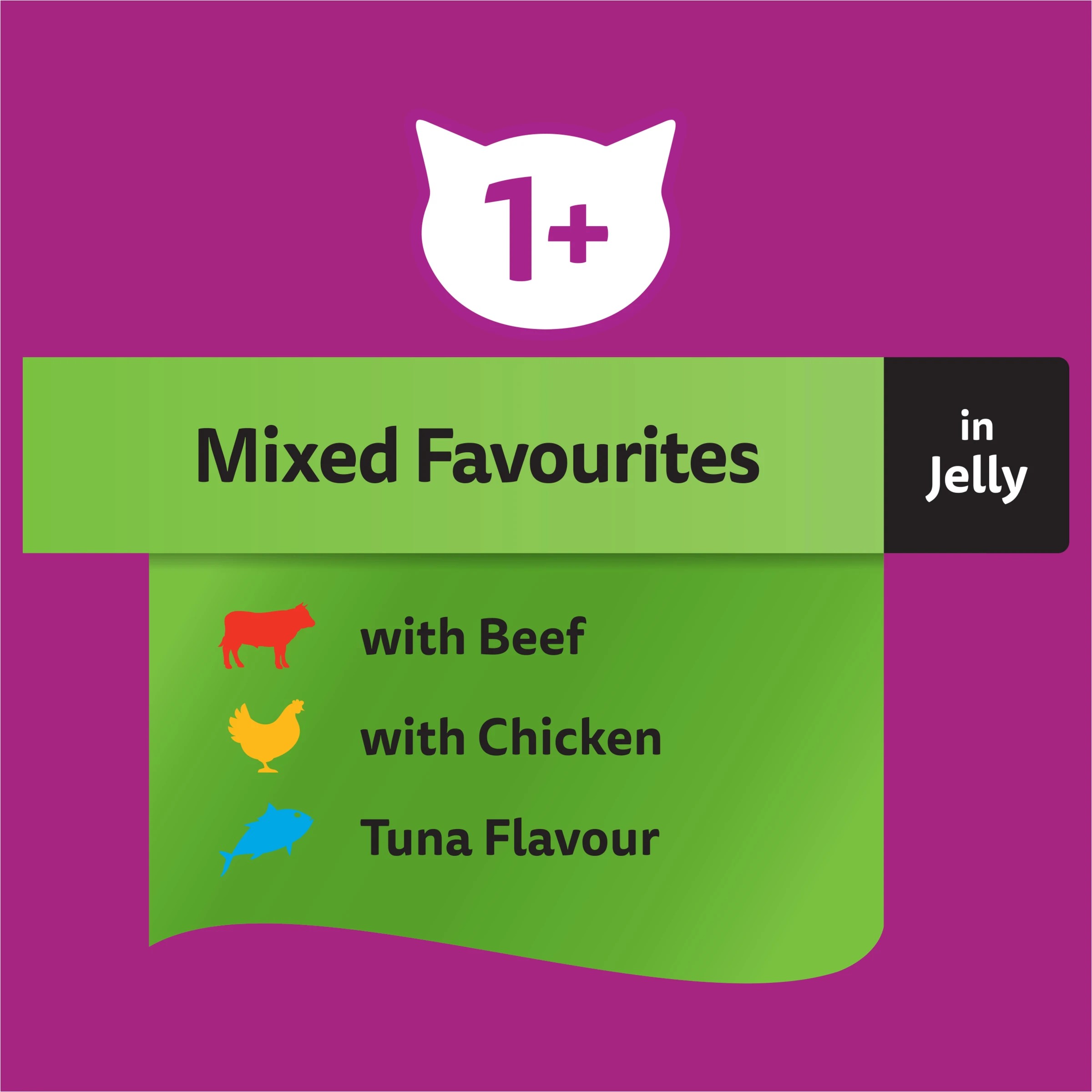 10 24 Pack Whiskas Mixed Favourites in Jelly, 10 of 10