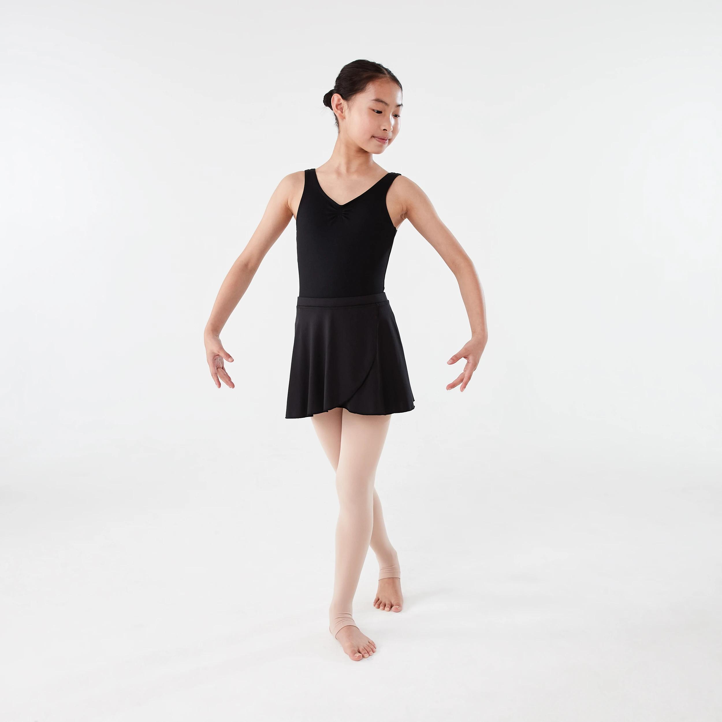 6 Dance Knit Wrap Skirt BLACK, 6 of 10