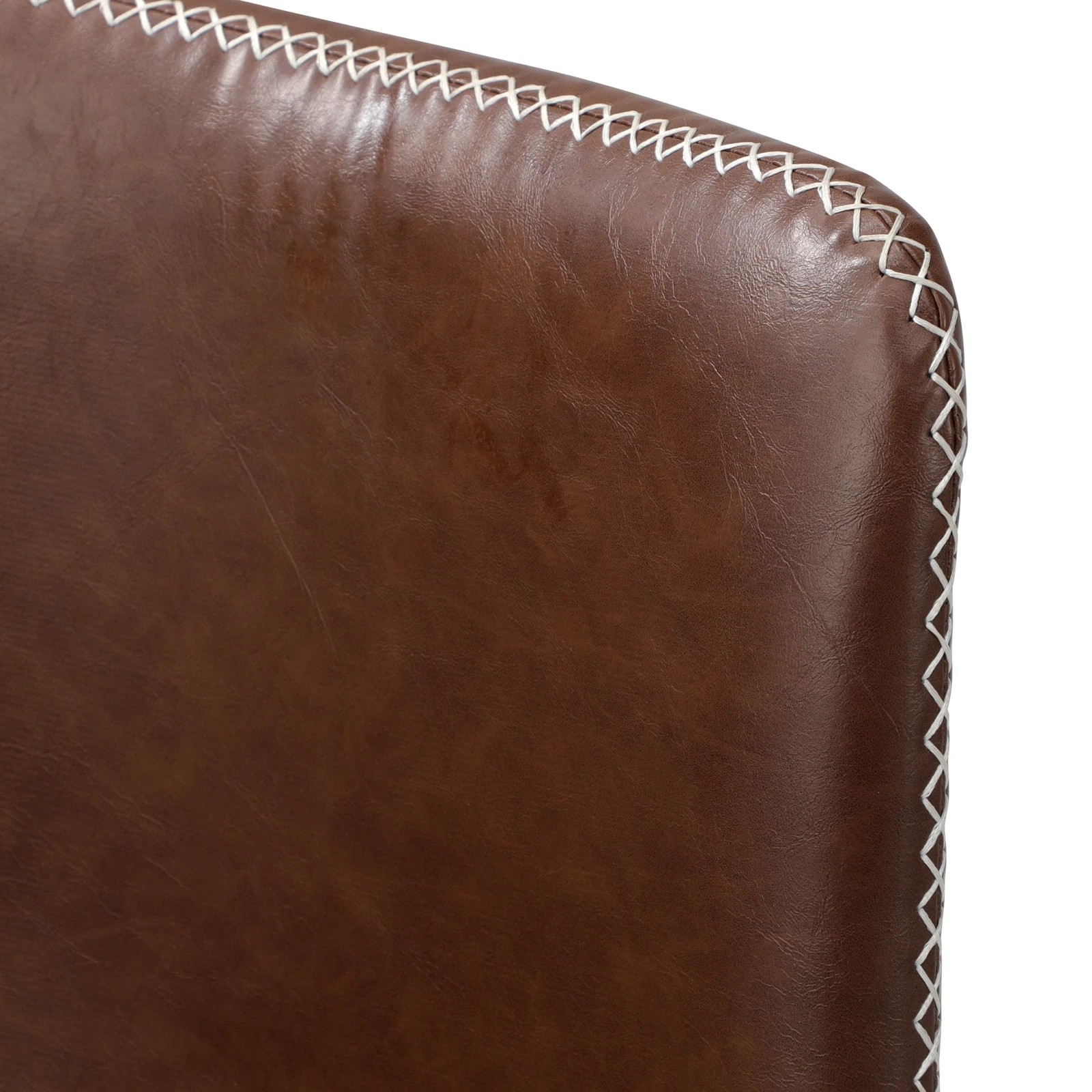 8 Oikiture 4x Dining Chairs Kitchen Chair Lounge Retro Padded Seat PU - Brown, 8 of 8