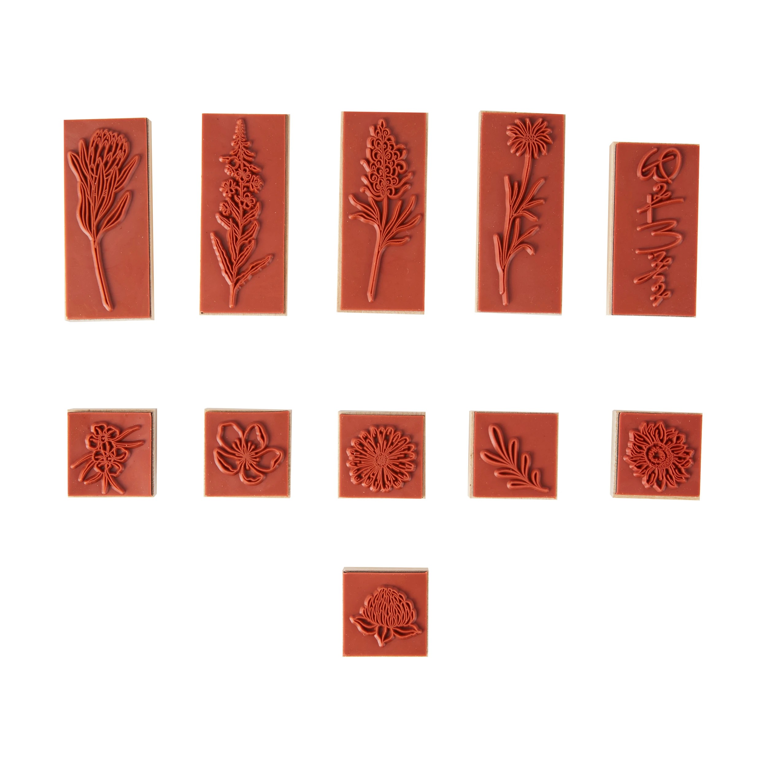 2 11 Pack Wooden Stamp Set, 2 of 2