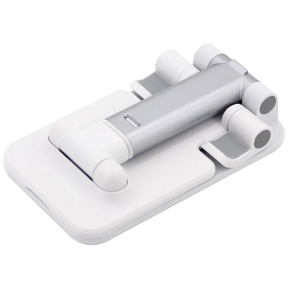 2 Qudo Mini Foldable Travel Phone/Tablet Stand White, 2 of 10