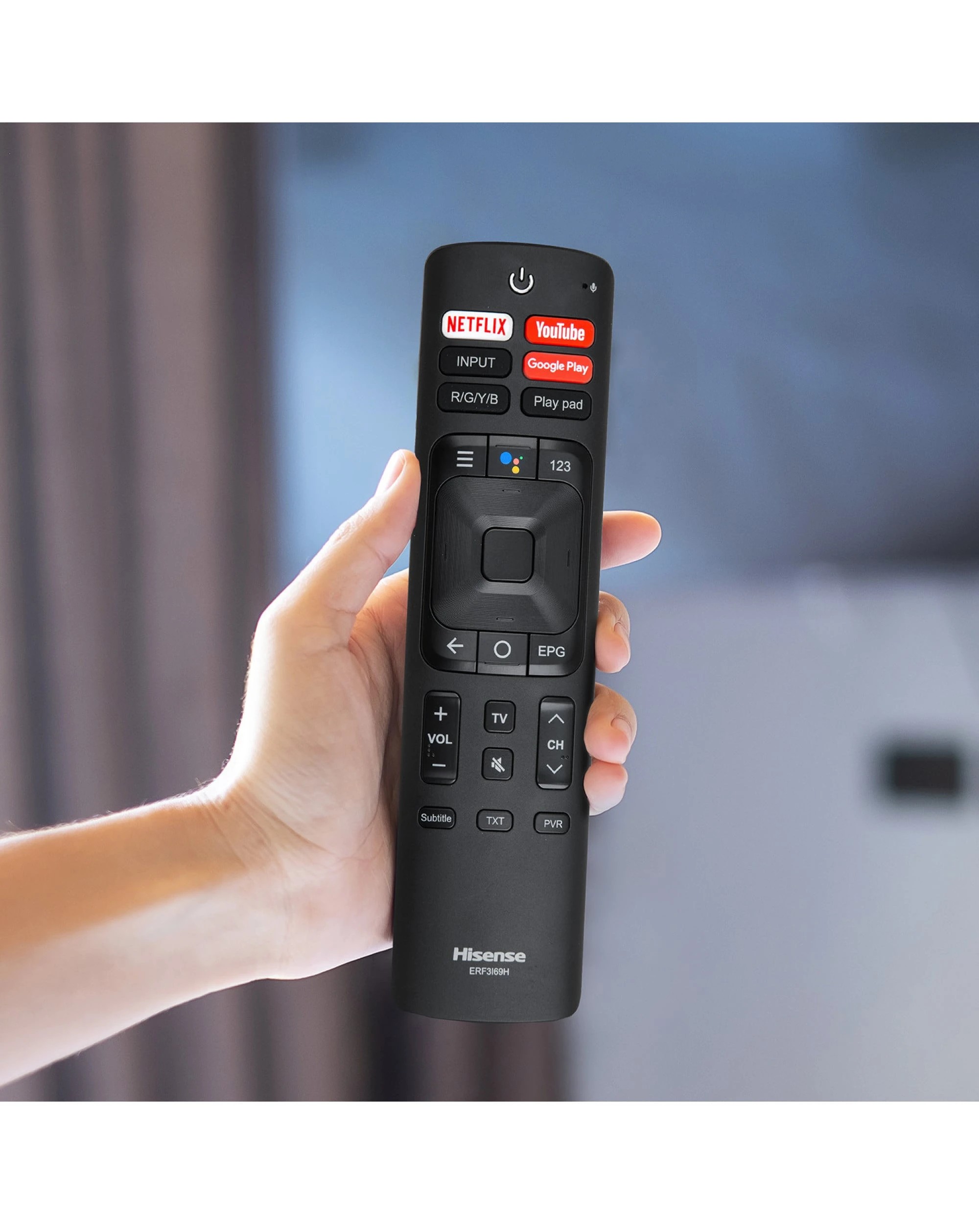 4 Hisense Genuine ERF3I69H TV Remote Control - Black, 4 of 4