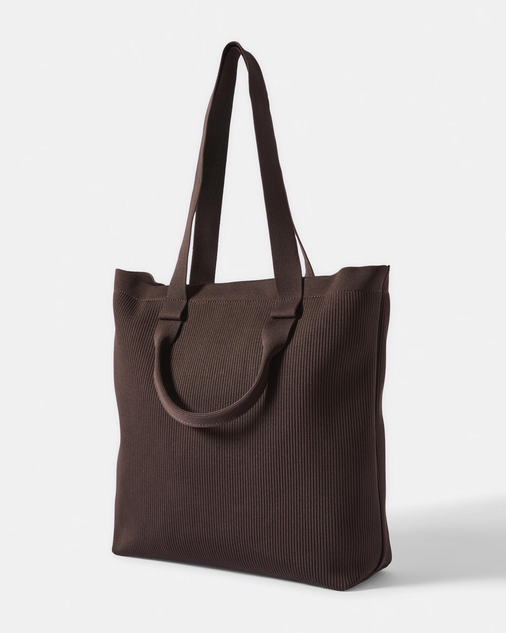 2 Knit Tote Bag Deep Fudge, 2 of 5