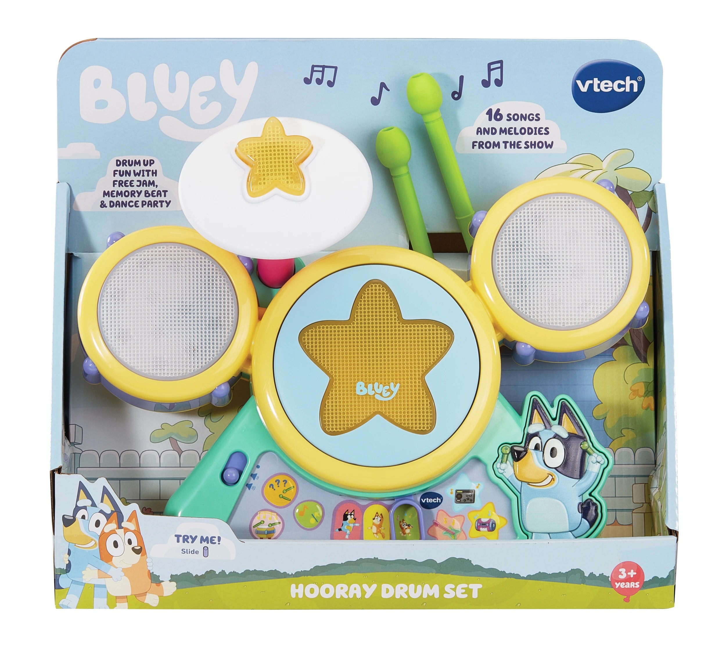 1 VTech Bluey Hooray Drum Set, 1 of 5