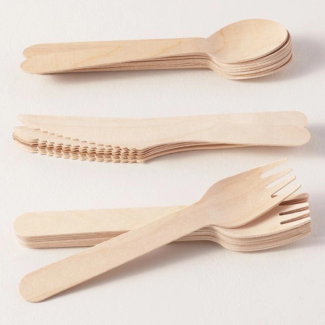 1 Party Maker Wooden Cutlery Set (Bulk pack of 100), 1 of 2
