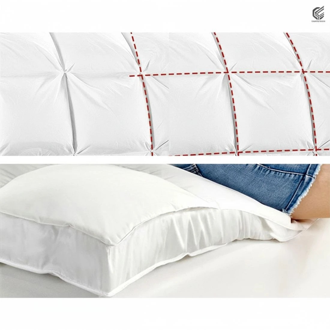 6 Giselle Bedding Mattress Topper Pillowtop Bamboo Queen Comfort Support Breathable Pressure Relief Hypoallergenic - White, 6 of 8