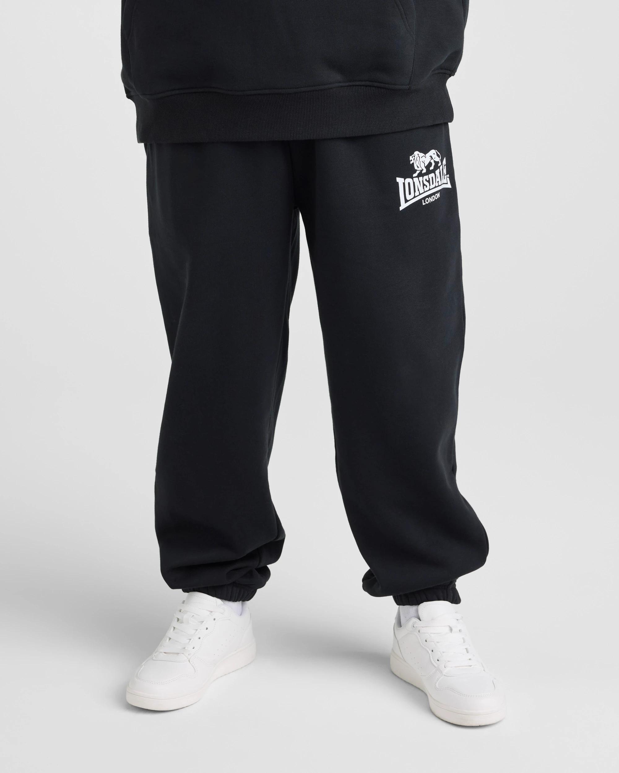 2 Lonsdale London Plus Sport Trackpants BLACK, 2 of 5