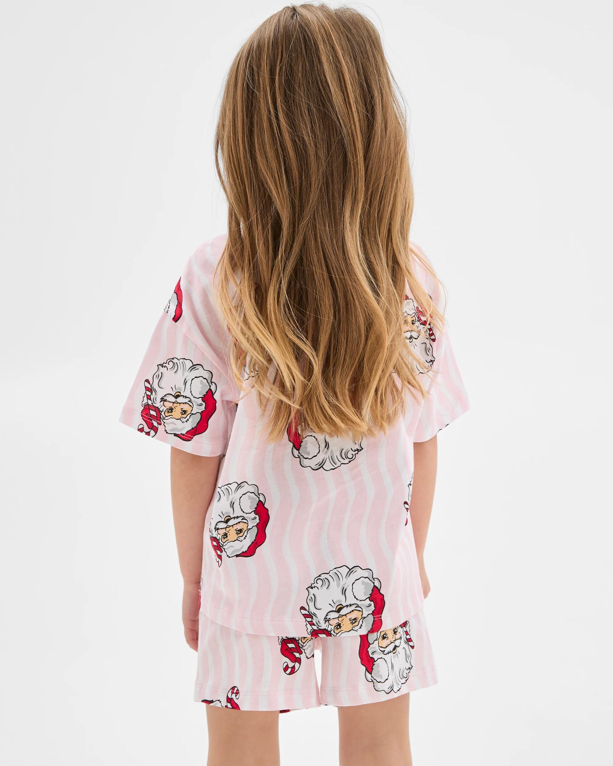 3 Target Family Matching Christmas Santa Australian Cotton Younger Girls Pyjama Set SANTA, 3 of 8