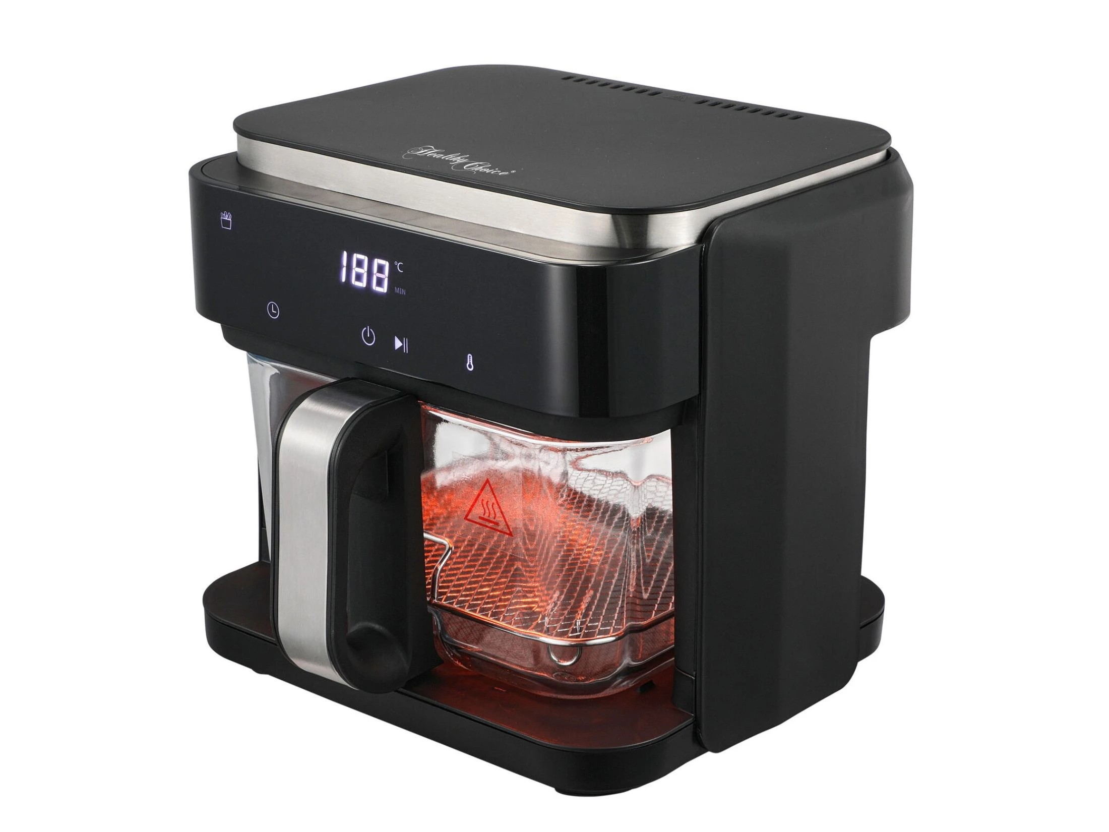 1 Healthy Choice PFAS-Free 1200–1400W 6.5L Touch-Controlled Digital Air Fryer with Glass Basket, 1 of 5