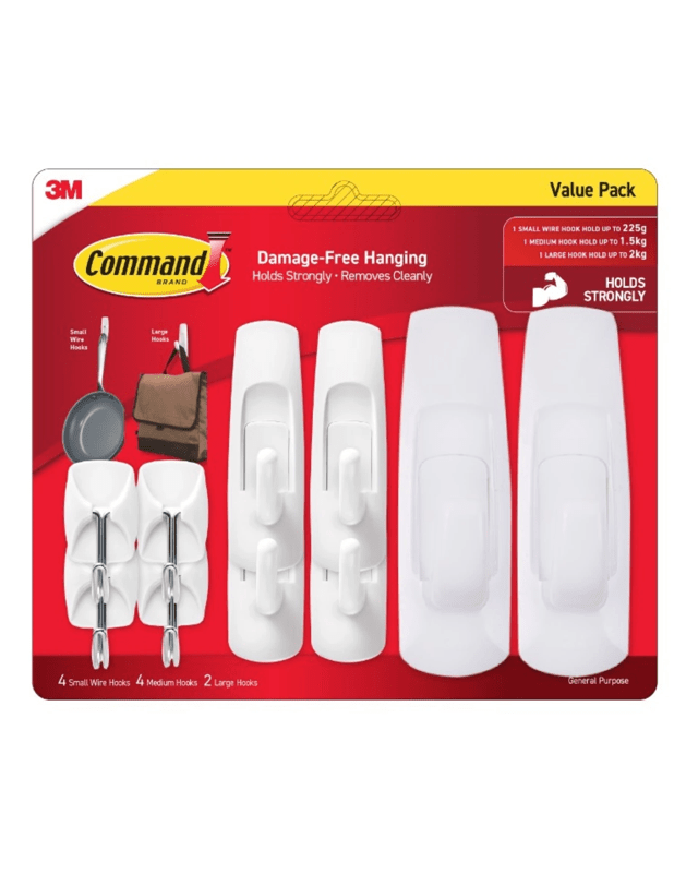 10 Pack 3M Command General Purpose Hooks Value 