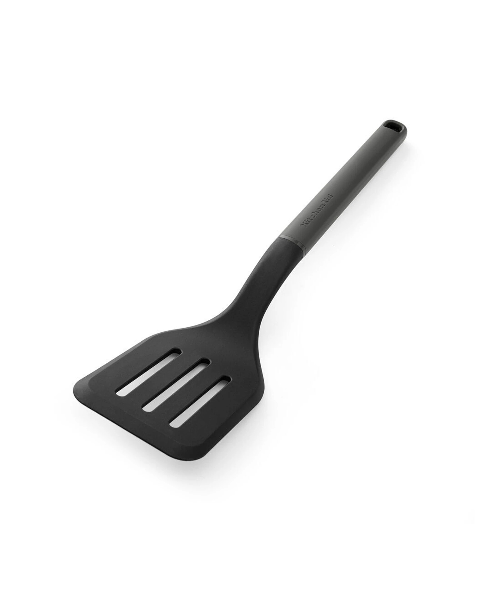2 KitchenAid Classic Slotted Nylon Turner 2PK Heat Resistant Ergonomic Handle - Charcoal, 2 of 6