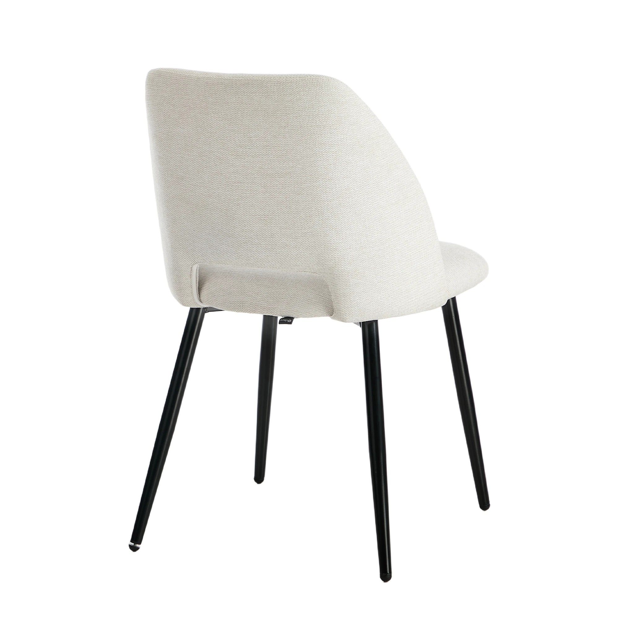 8 Oikiture 4x Dining Chair Accent Chairs Linen Fabric - Beige, 8 of 8