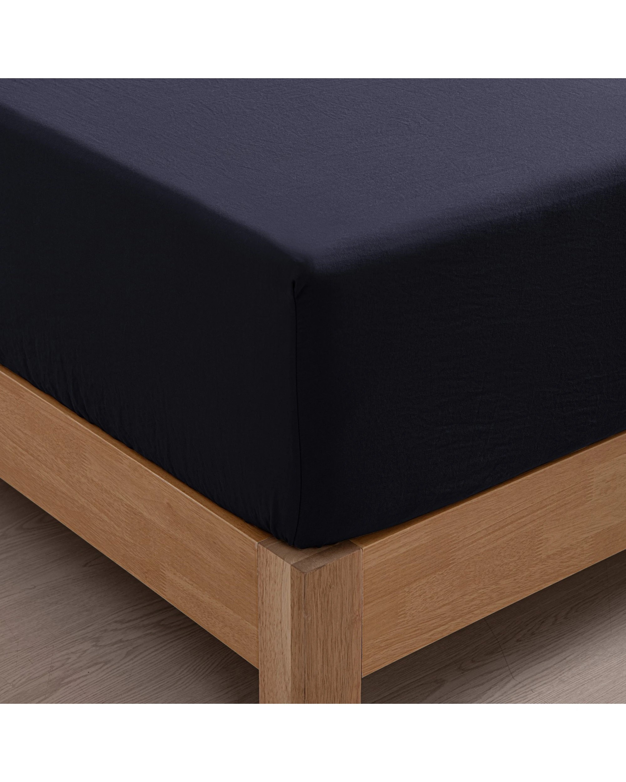 6 Dreamaker Superfine Washed Microfibre Combo Fitted Sheet Set - Queen Bed - Navy, 6 of 8