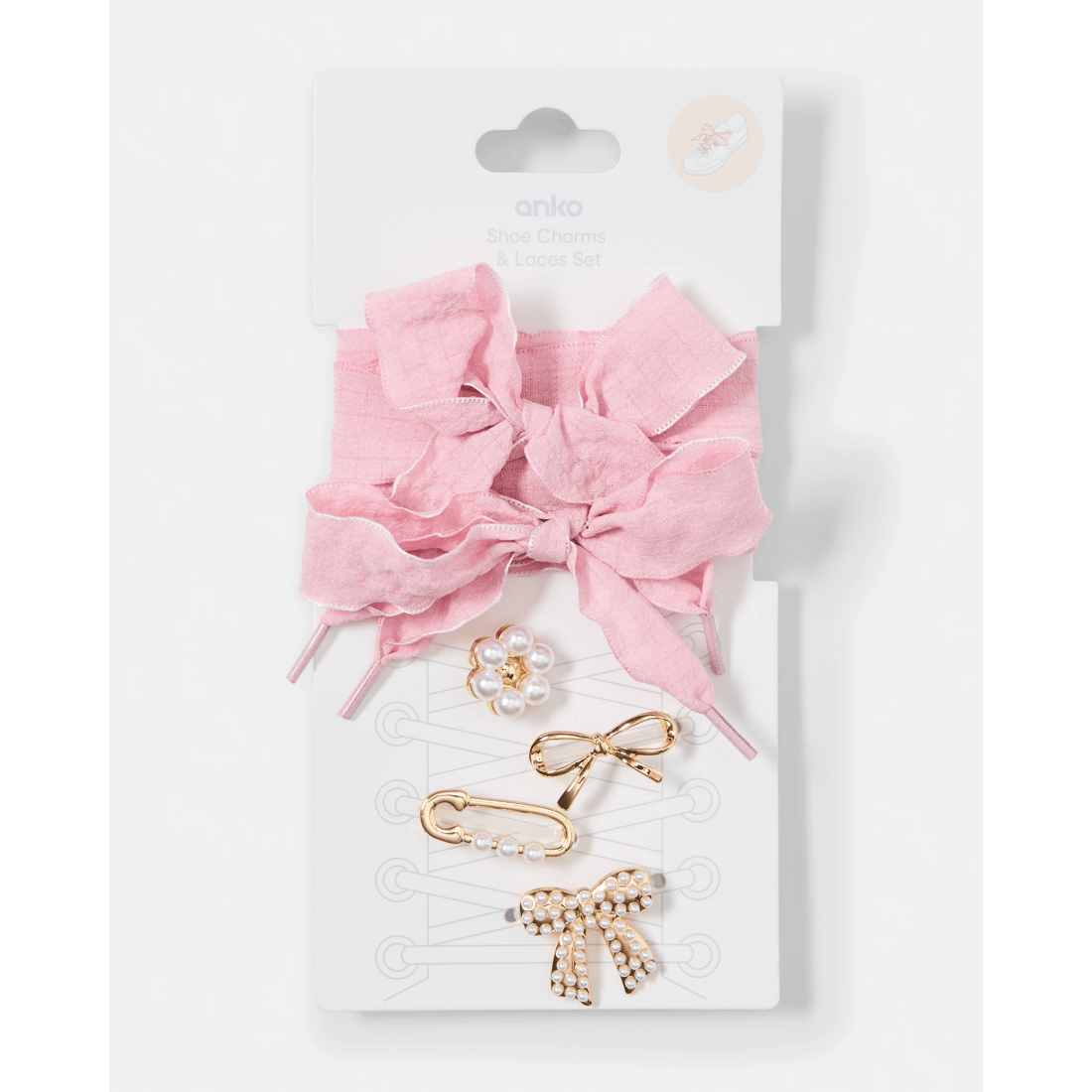 3 6 Pack Shoe Charms and Lace Set, 3 of 3