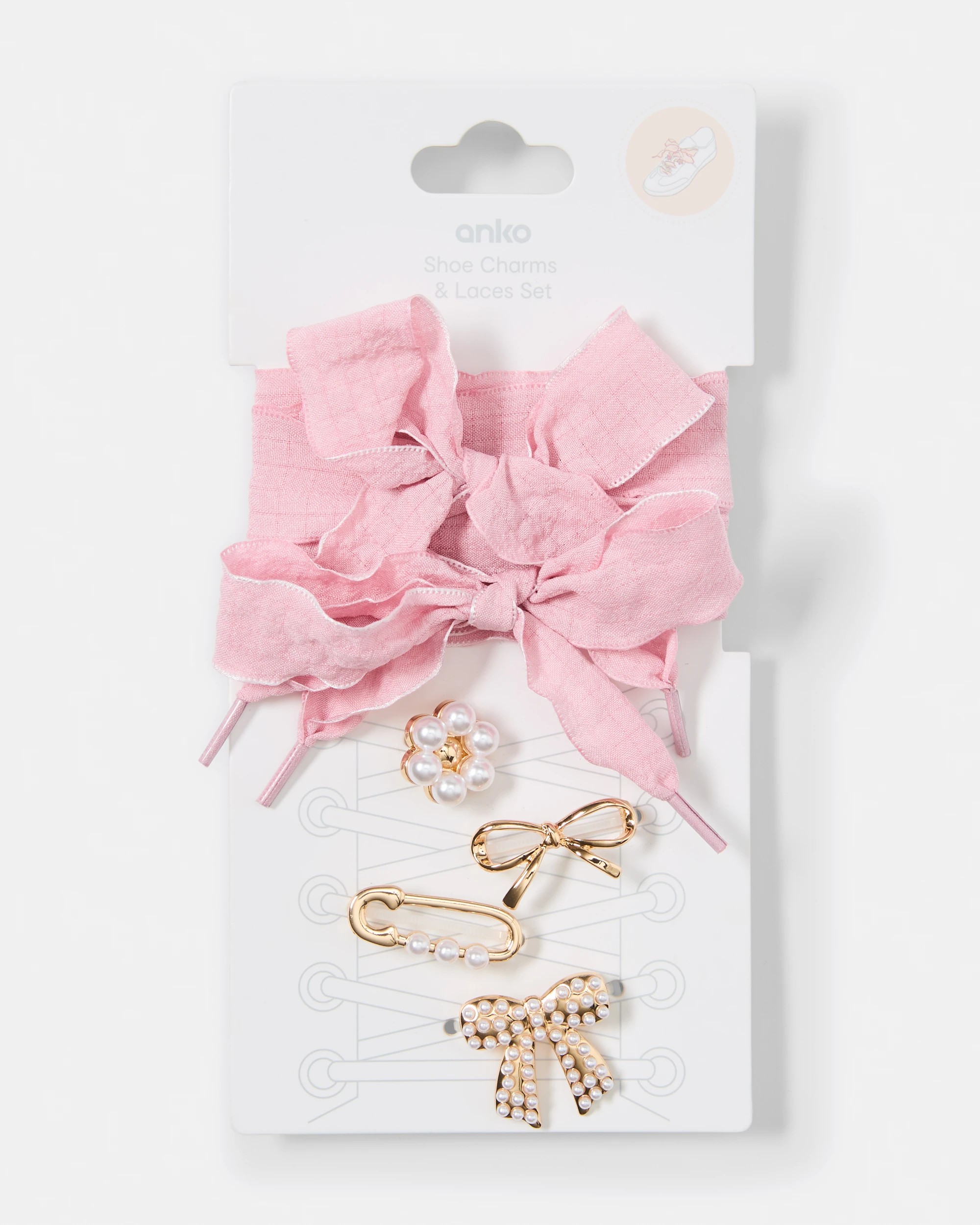 3 6 Pack Shoe Charms and Lace Set, 3 of 3