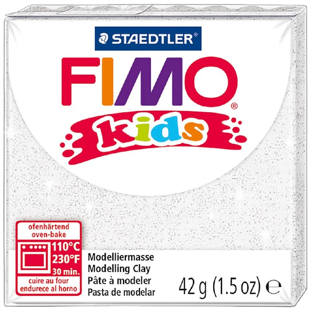 1 Staedtler FIMO Modelling Clay 42g Glitter White, 1 of 1