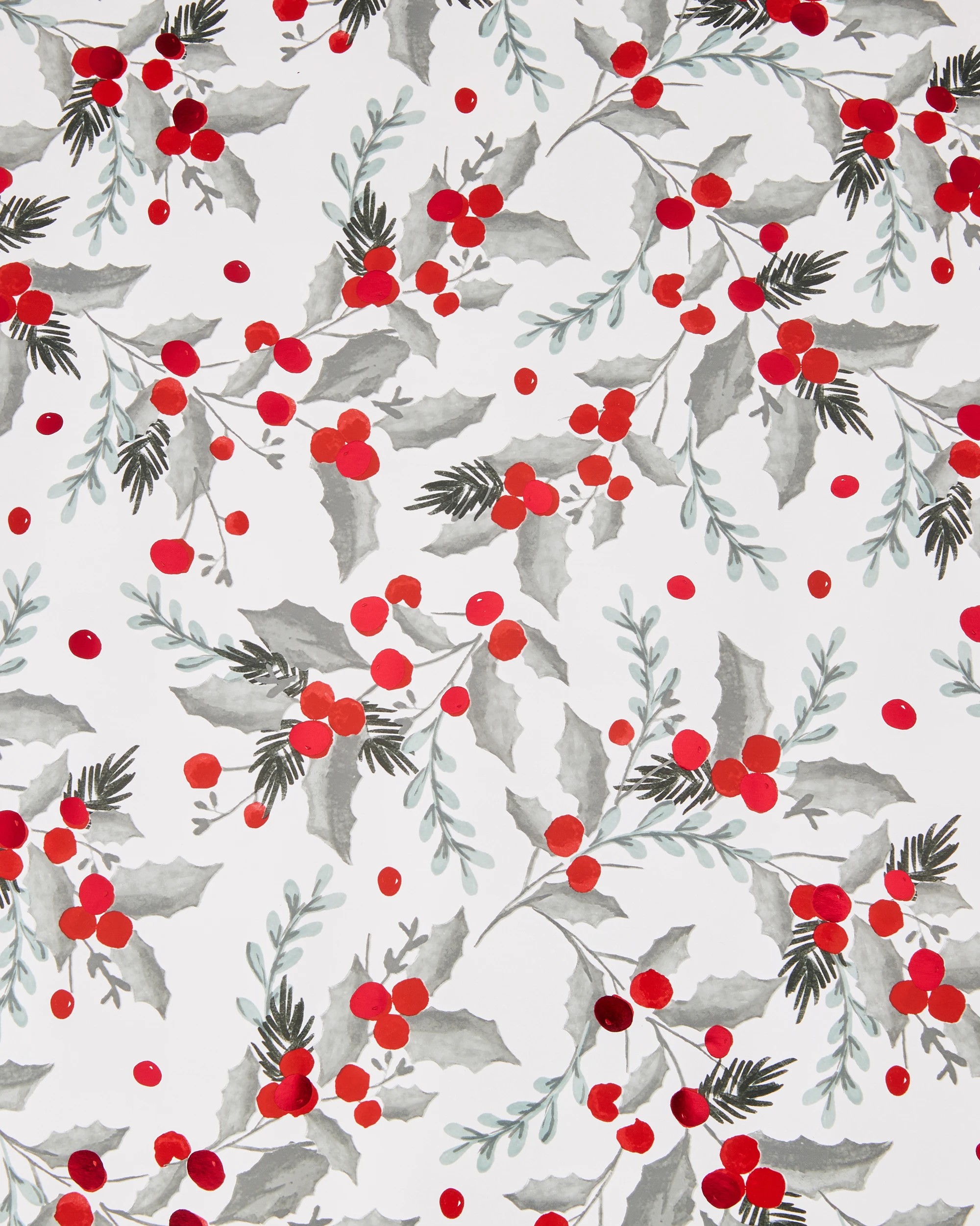 2 4m Holly Gift Wrapping Paper, 2 of 4
