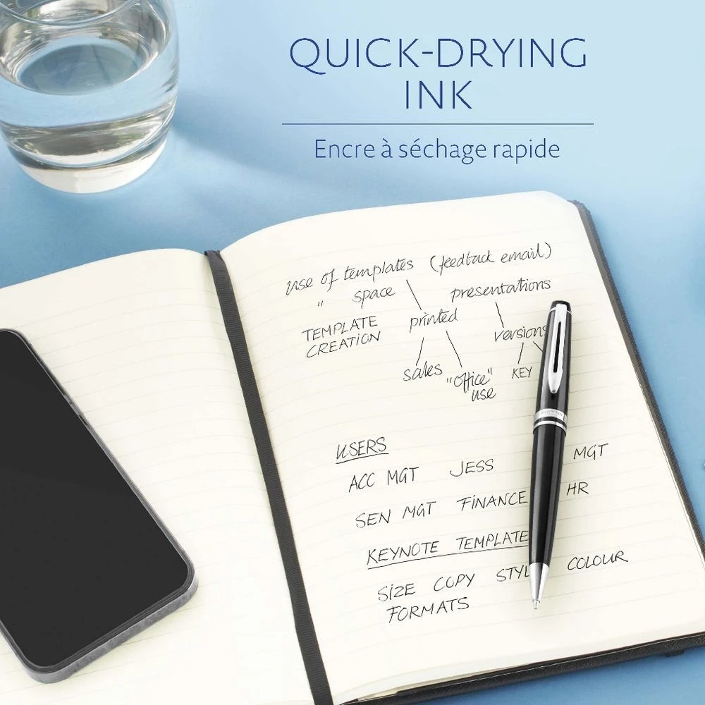 7 Waterman Ballpoint Pen Medium Refill Black, 7 of 8