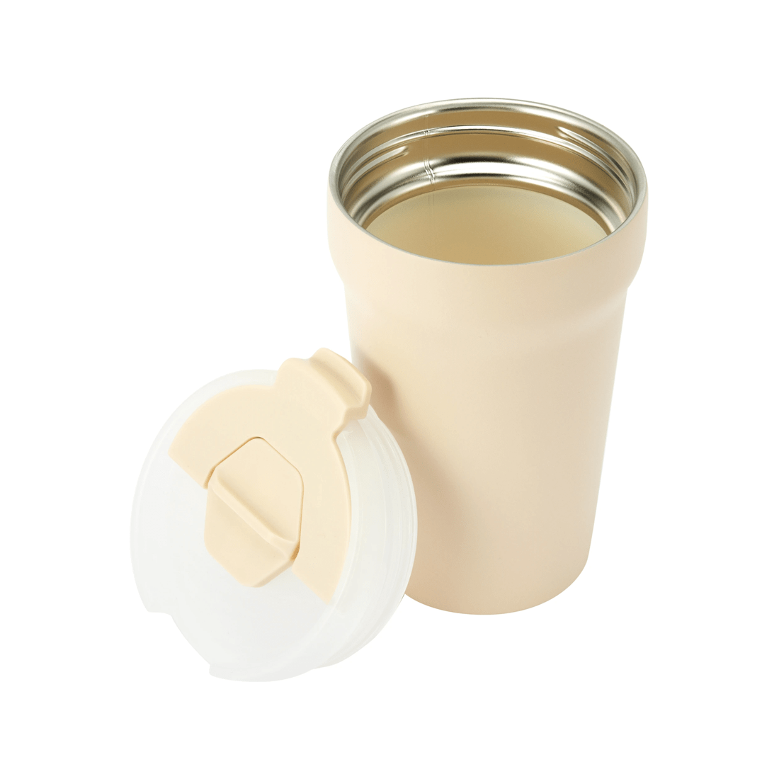 3 350ml Ceramic Coating Coffee Cup - Cream, 3 of 6