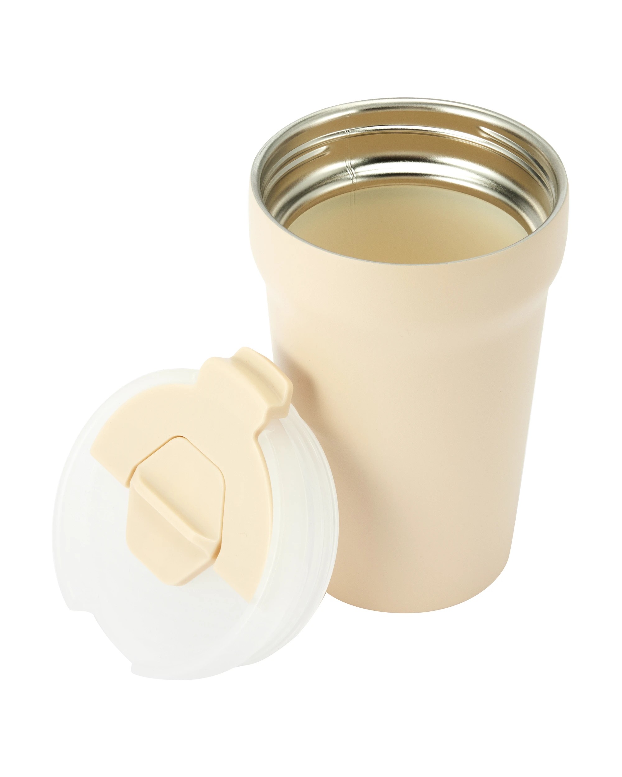 3 350ml Ceramic Coating Coffee Cup - Cream, 3 of 6