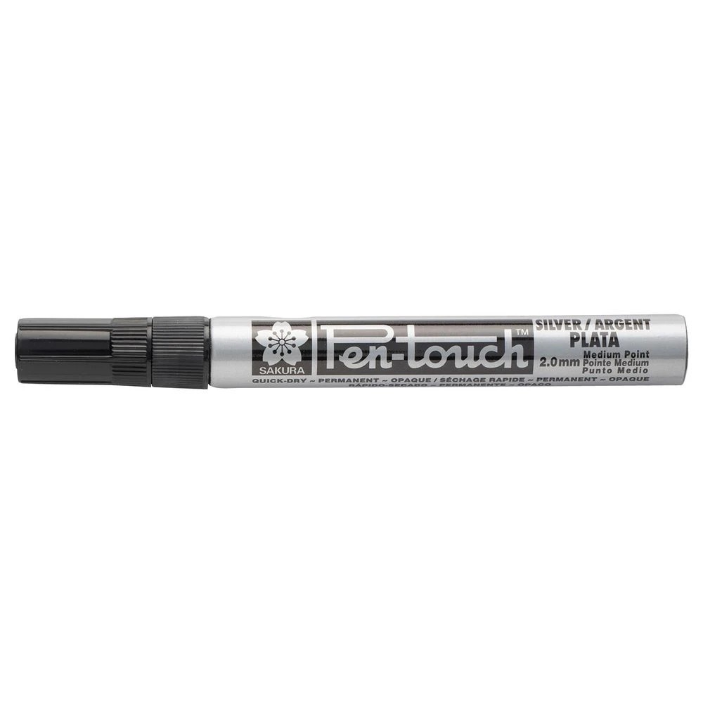 2 Sakura Pen-touch Paint Marker 2mm Silver, 2 of 7
