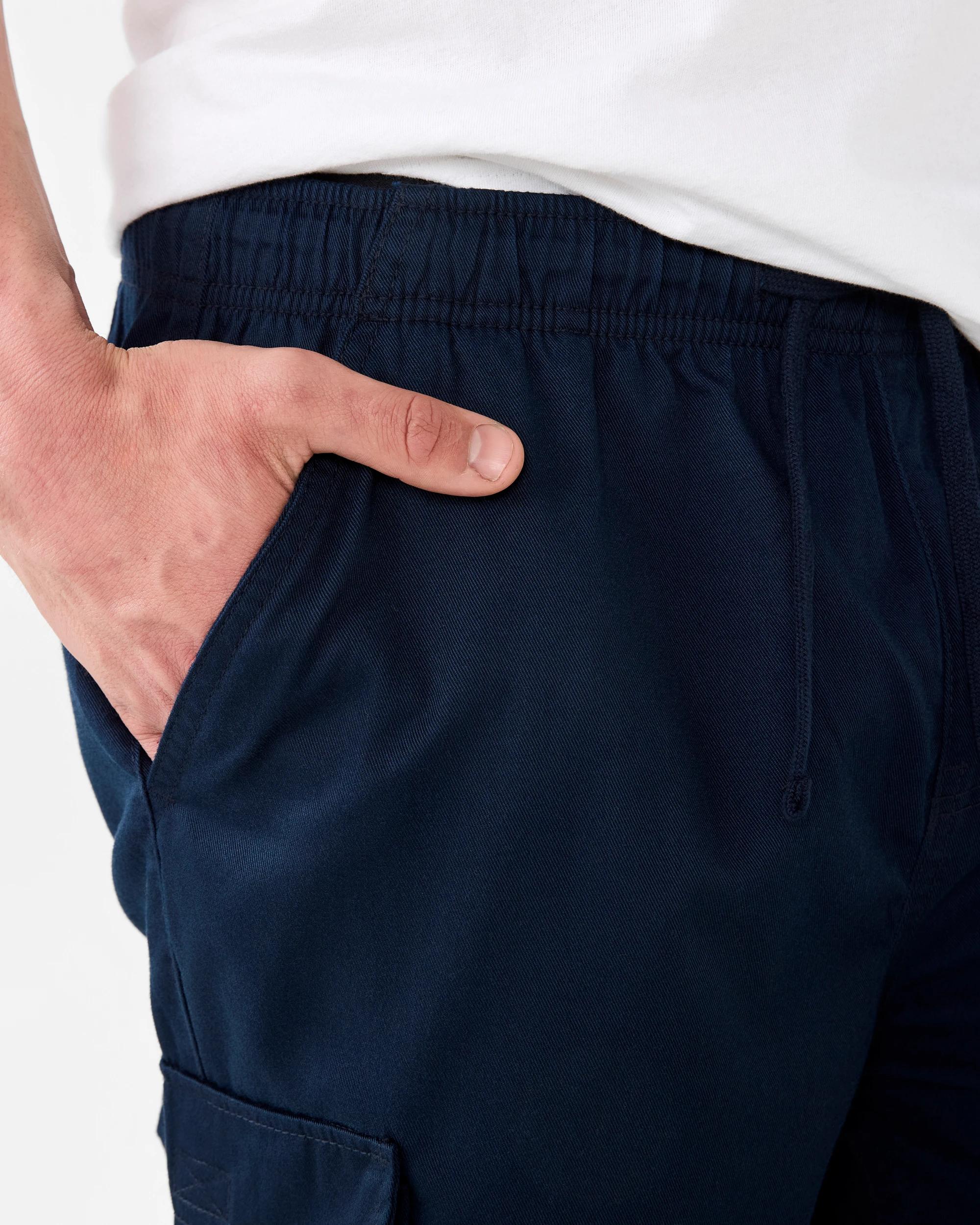 5 Elastic Waist Cargo Shorts Sky Cptn, 5 of 7