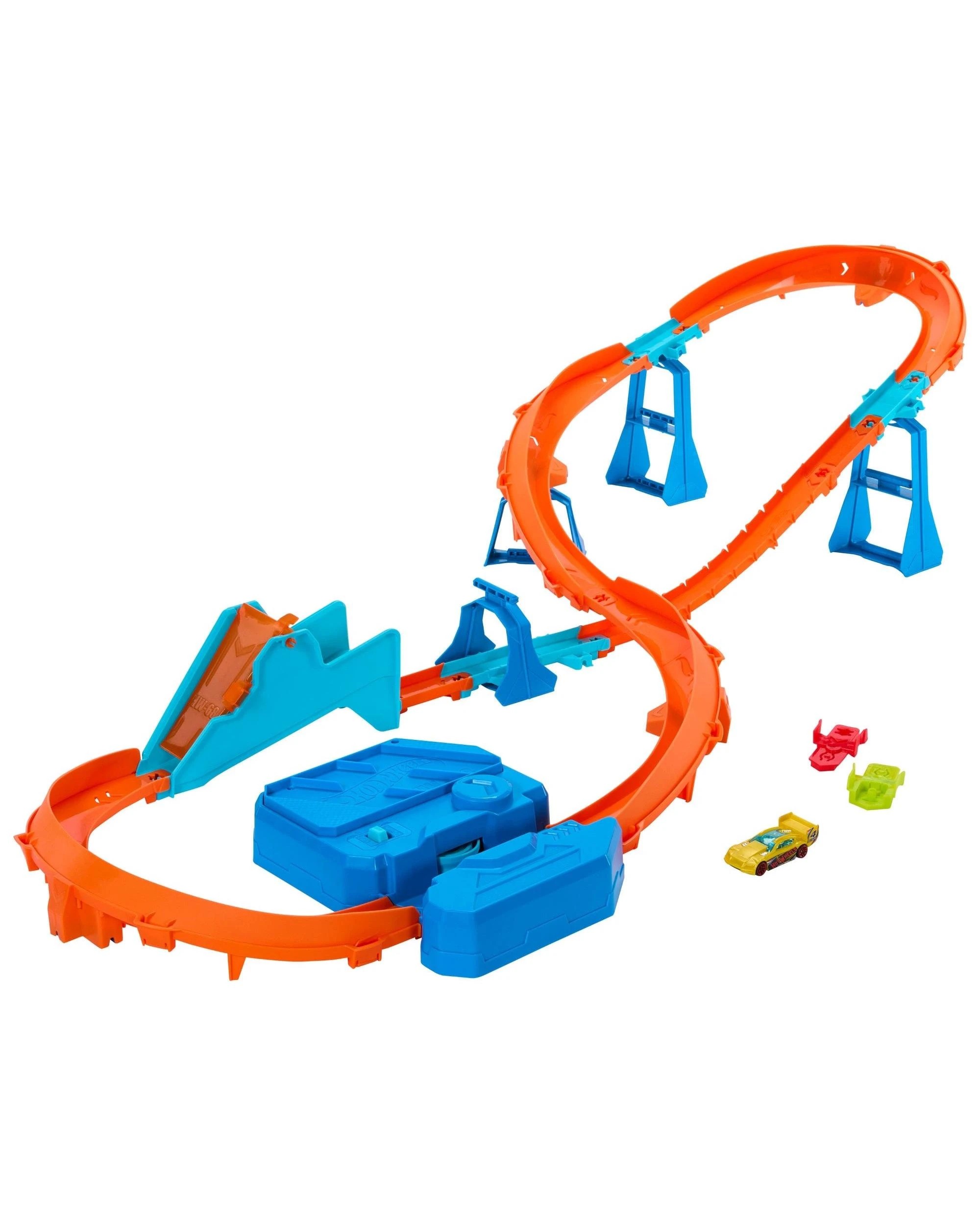 2 Hot Wheels Track Creator Boosted Jump Speedway Track Set, 2 of 9