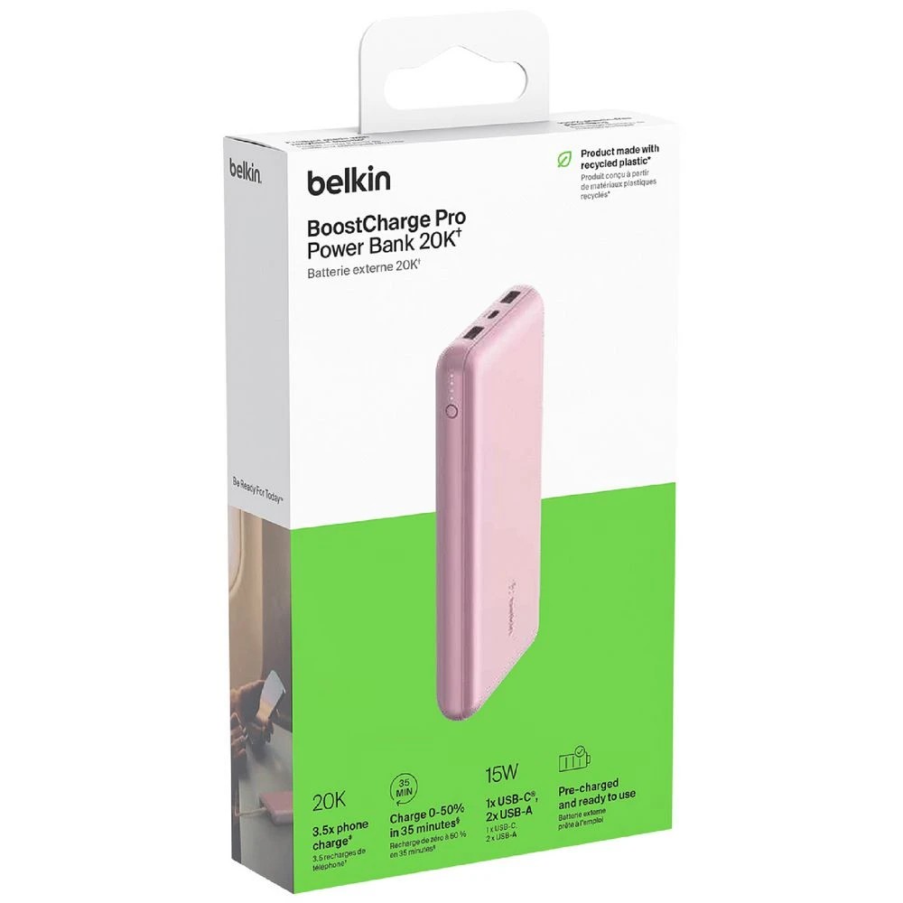 6 Belkin BoostCharge 20K 15W Powerbank Pink, 6 of 7