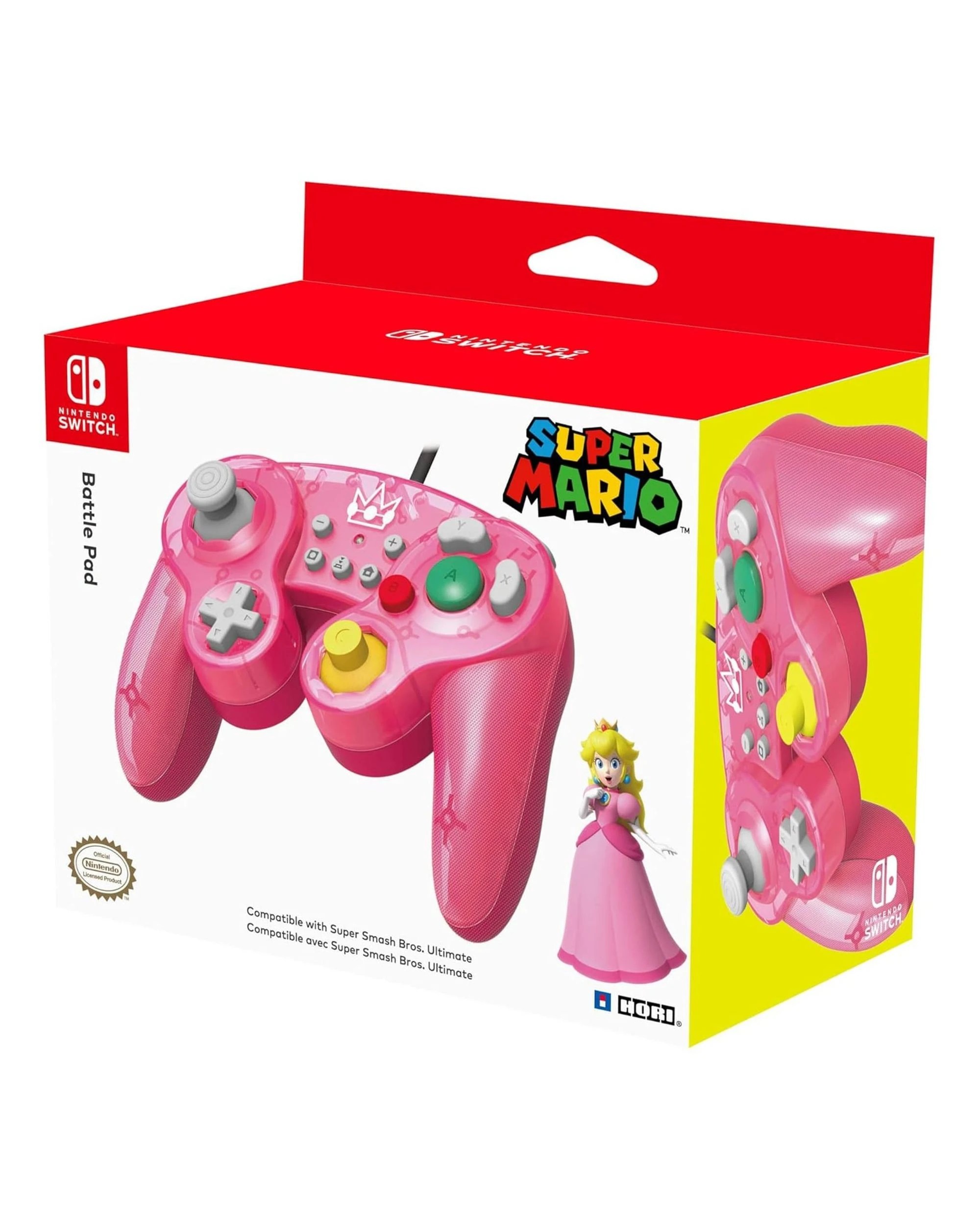 3 Hori Battle Pad Wired Controller for Nintendo Switch - Princess Peach - Pink, 3 of 3