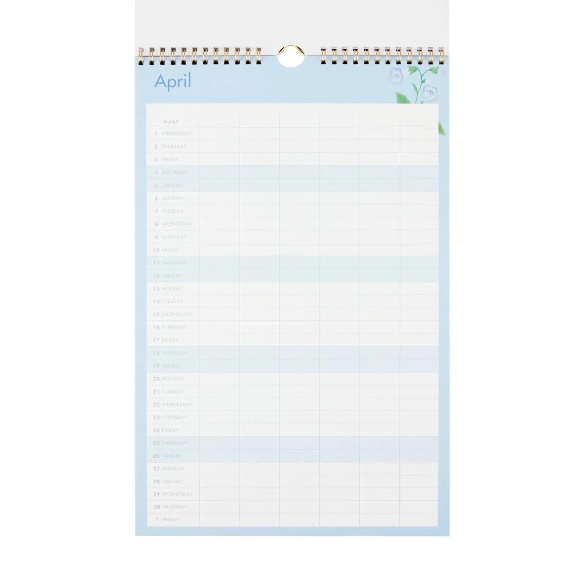 3 2026 Wall Family Calendar - Flower, 3 of 5