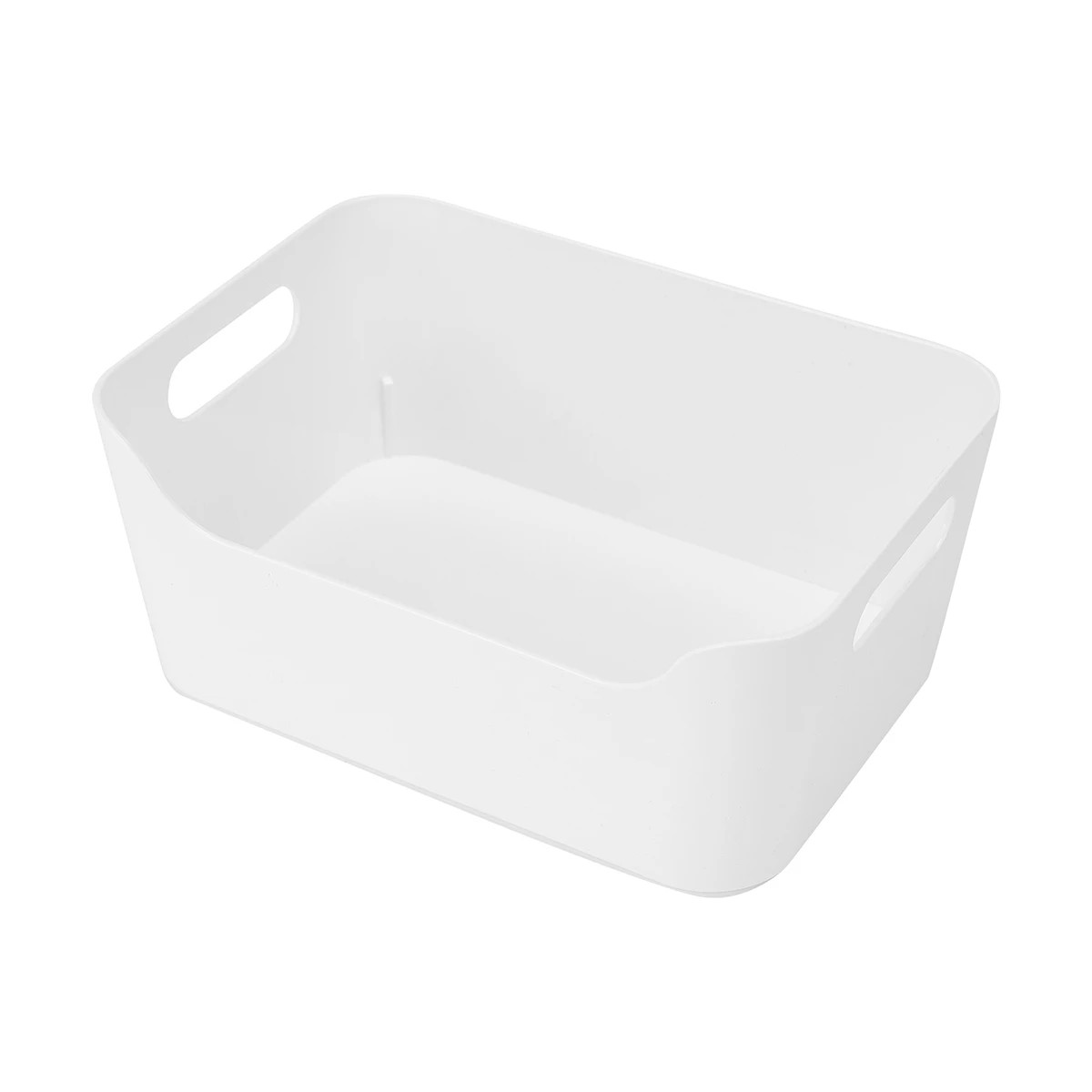 1 Small Cut Out Edge Storage Tub - White, 1 of 8