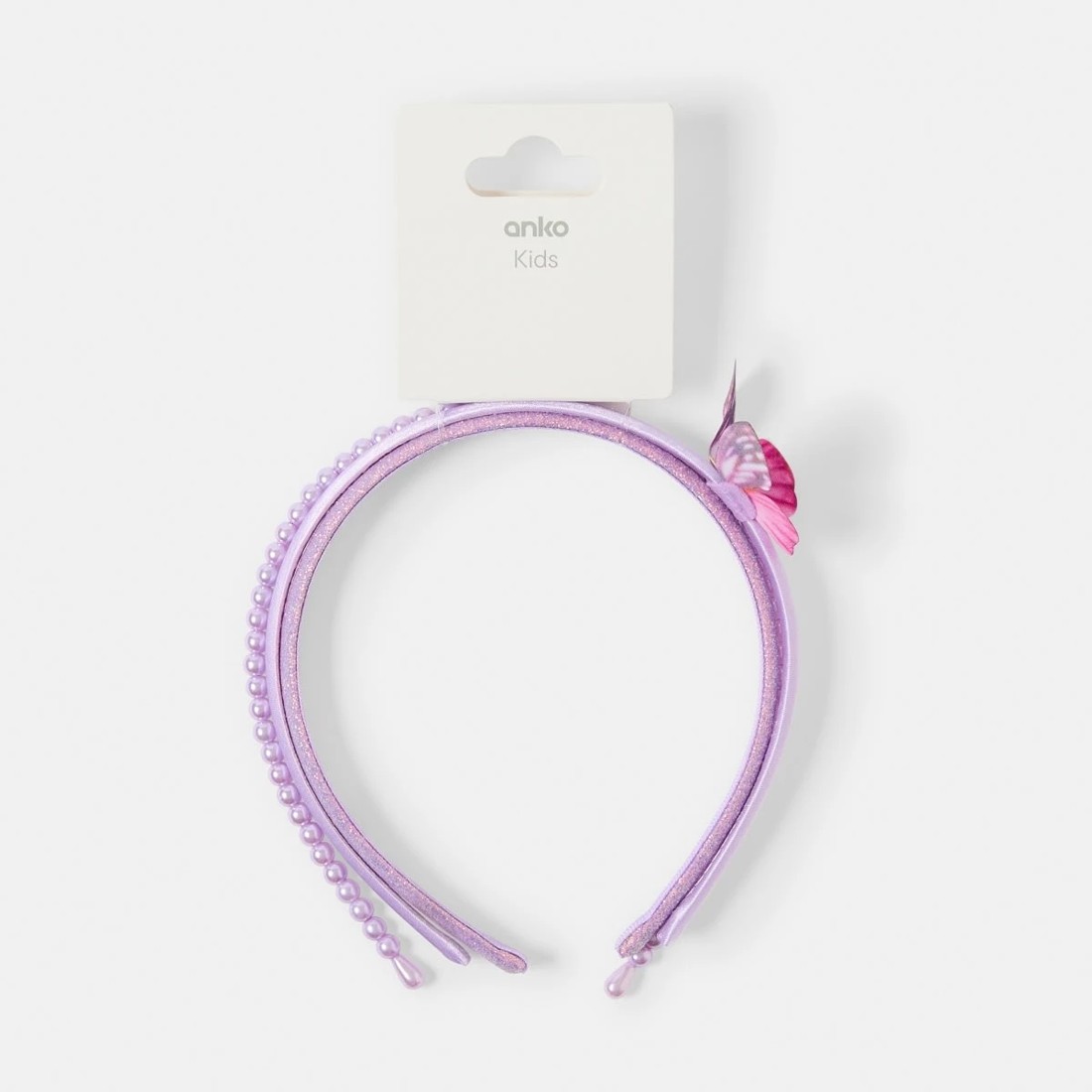 4 3 Pack Butterfly Headbands - Purple, 4 of 4