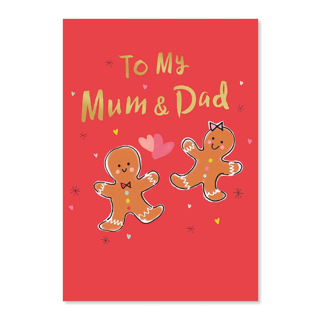 3 Hallmark Christmas Card for Mum n Dad - Gingerbread, 3 of 3