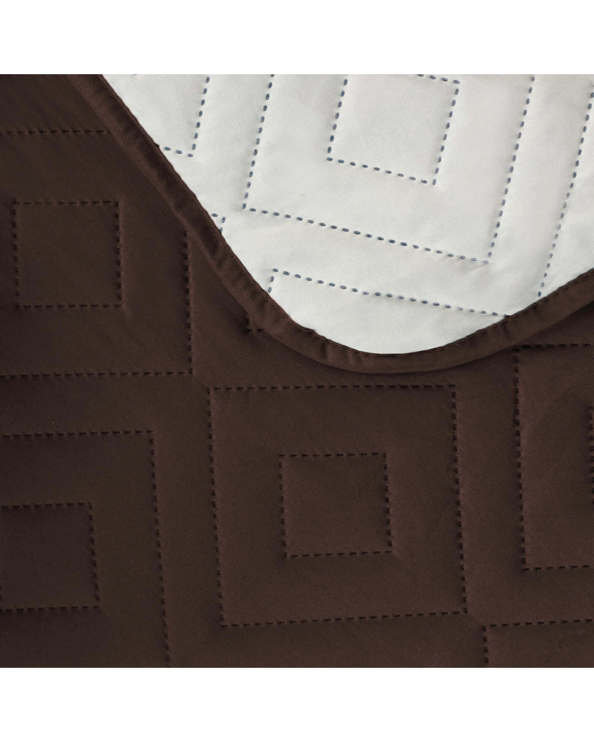 4 Smarcute 2 Seater Reversible Non-Slip Sofa Cushion with Straps - Brown, 4 of 5