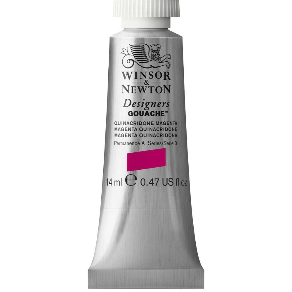 1 Winsor & Newton Designers Gouache 14mL Quin Magenta S3, 1 of 1