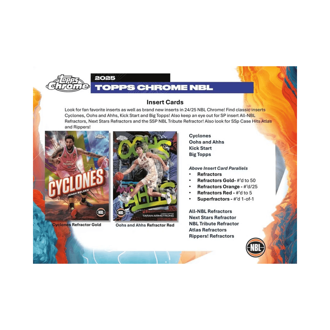 4 Topps 2024/2025 Chrome NBL Basketball Mega Pack, 4 of 5