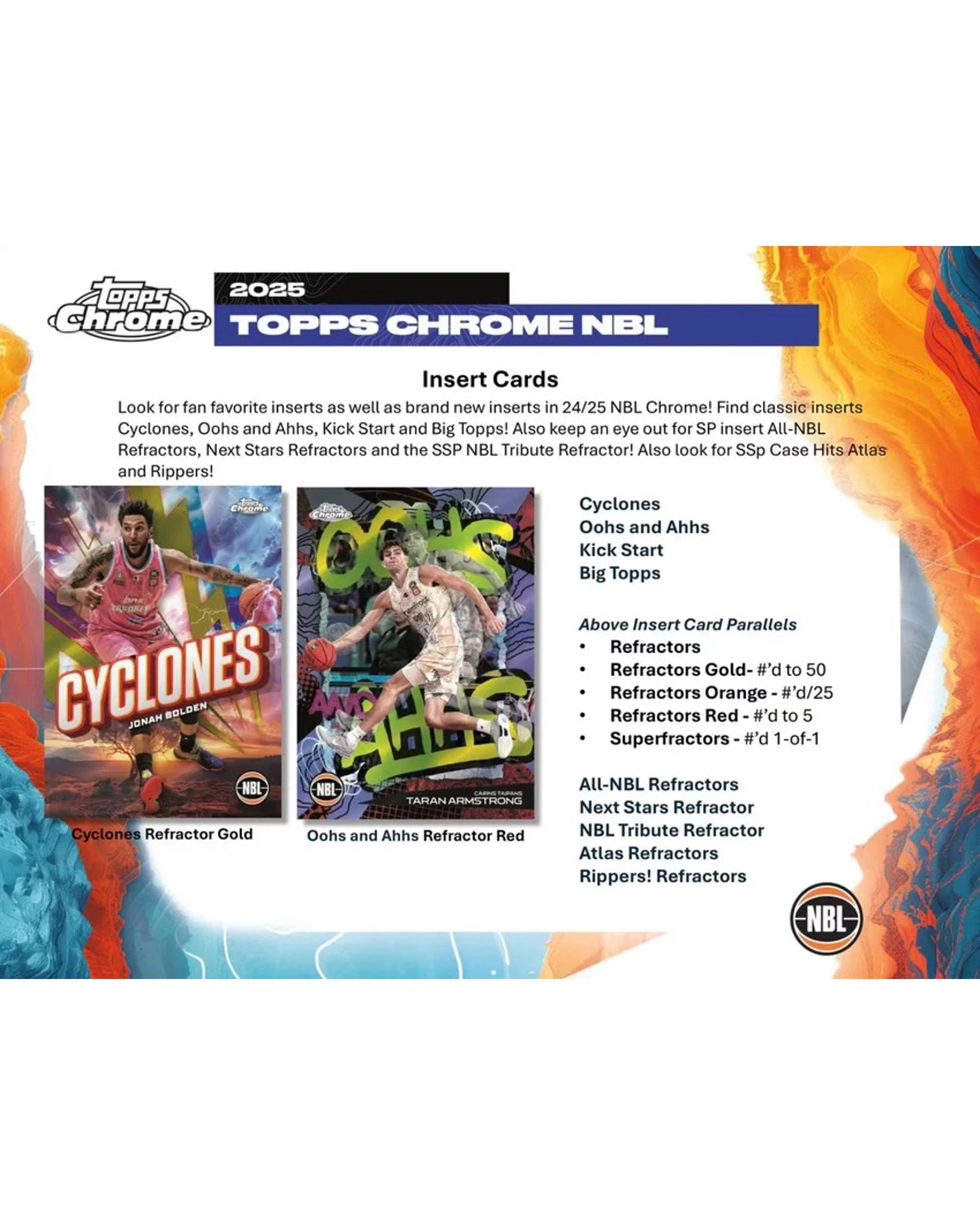 4 Topps 2024/2025 Chrome NBL Basketball Mega Pack, 4 of 5