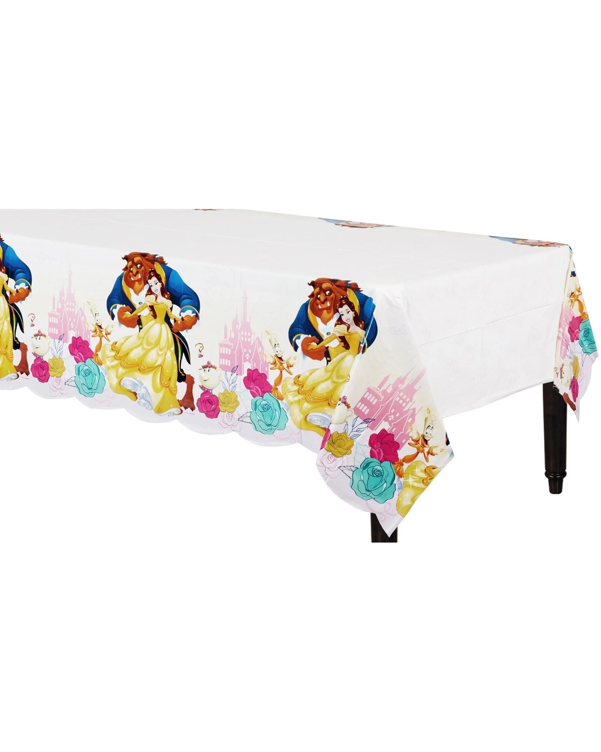 1 Amscan Beauty and the Beast Plastic Tablecloth, 1 of 1