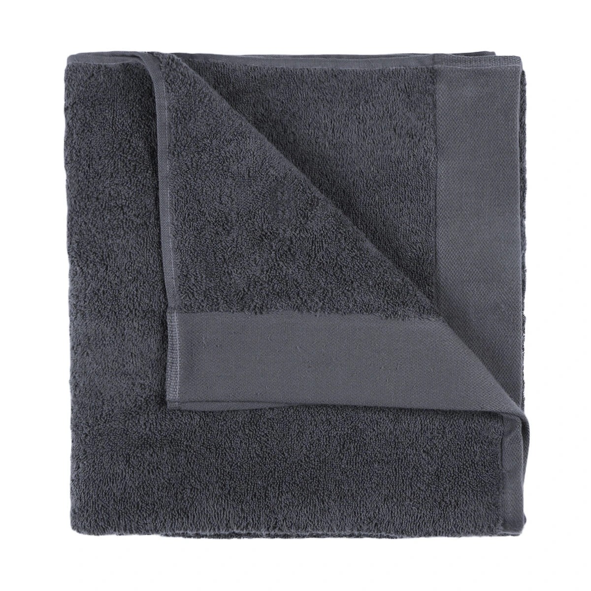 1 Malmo Cotton Bath Sheet - Grey, 1 of 3