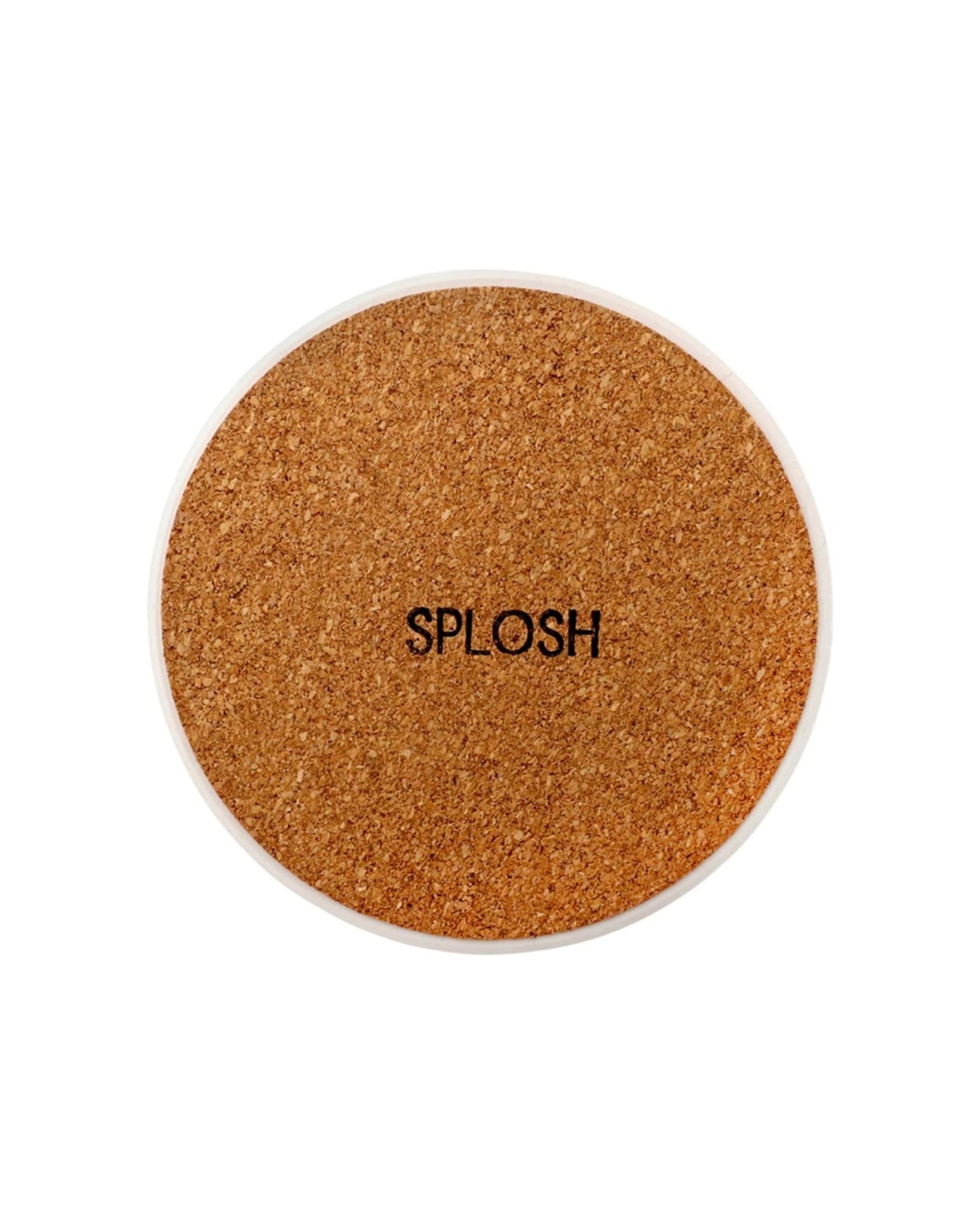 2 Splosh Billie Vase Ceramic Coaster Cork Backing Absorbent 11cm - Multi, 2 of 2
