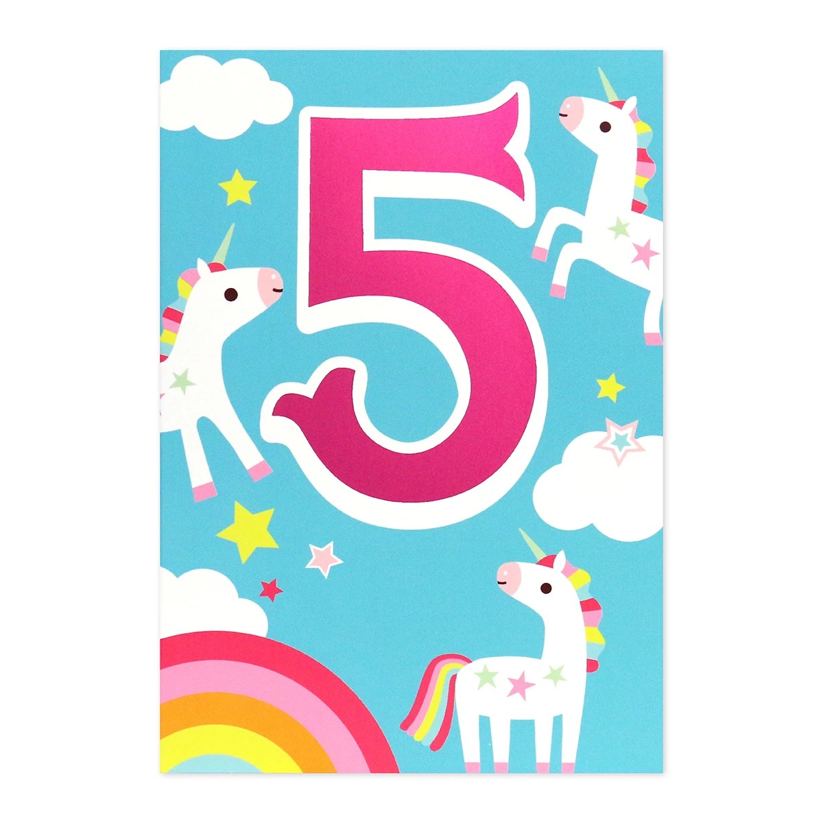 3 Connections from Hallmark 5th Birthday Card - Unicorns, 3 of 3