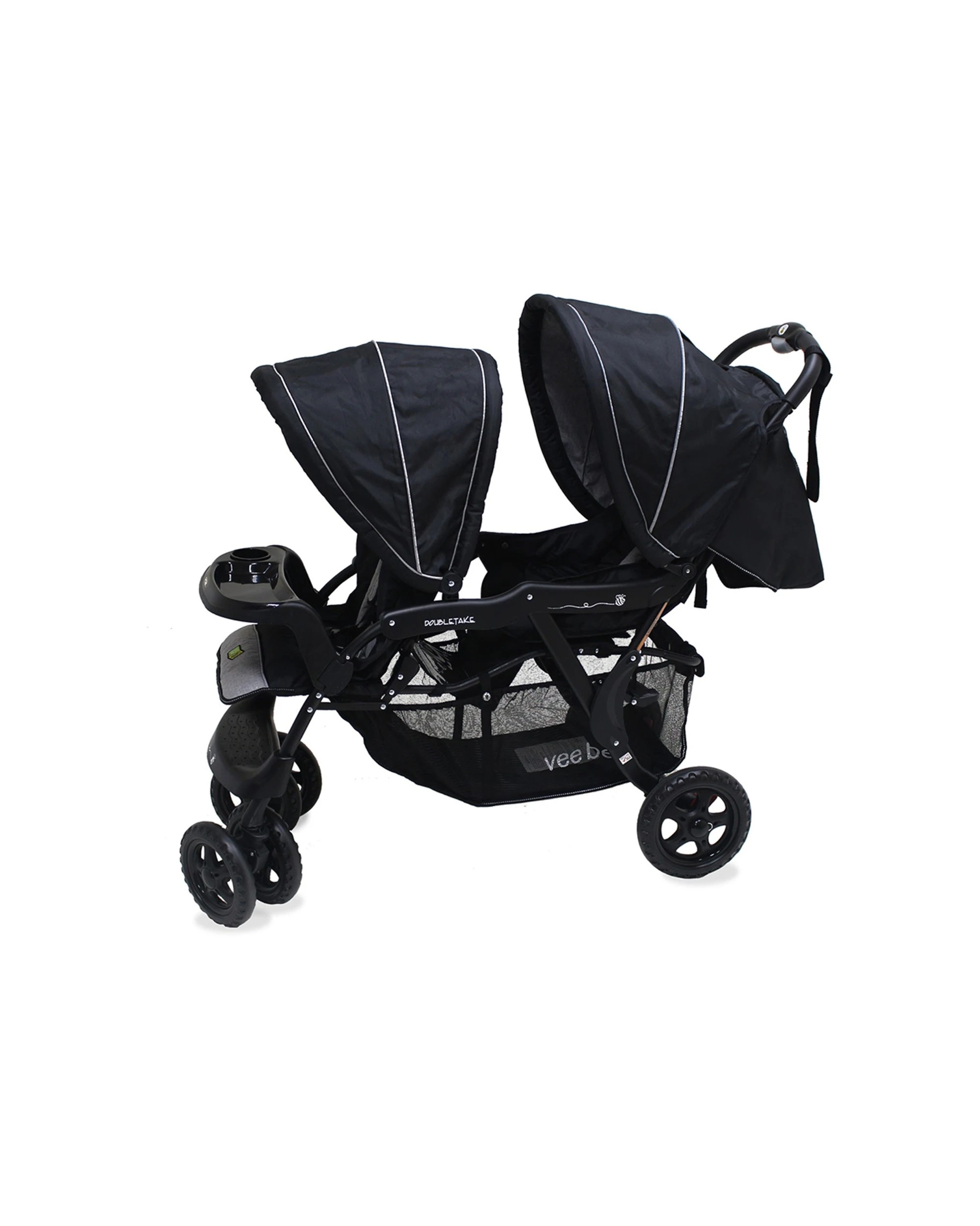 6 Vee Bee Doubletake Tandem Stroller Salt & Pepper - Multi, 6 of 9